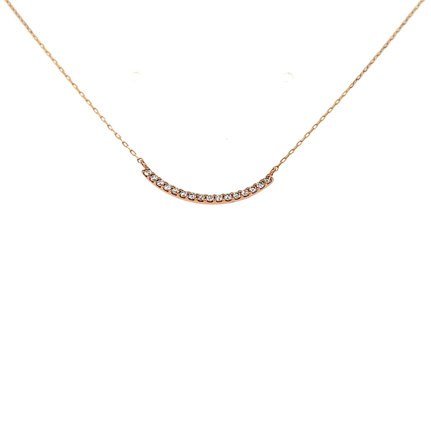 Straight Smile Necklace 0.12ct - JMW Jewelry Wholesale