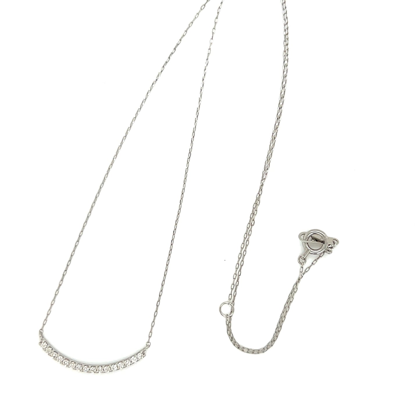 Straight Smile Necklace 0.12ct - JMW Jewelry Wholesale