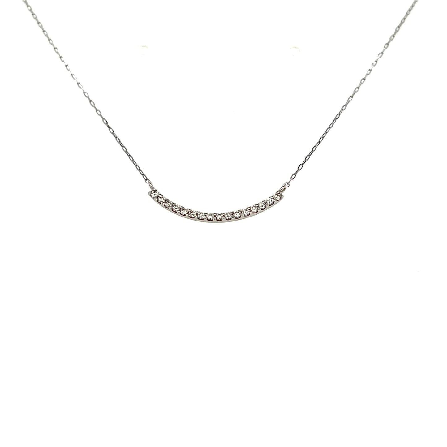 Straight Smile Necklace 0.12ct - JMW Jewelry Wholesale
