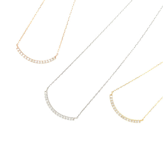 Straight Smile Necklace 0.12ct - JMW Jewelry Wholesale