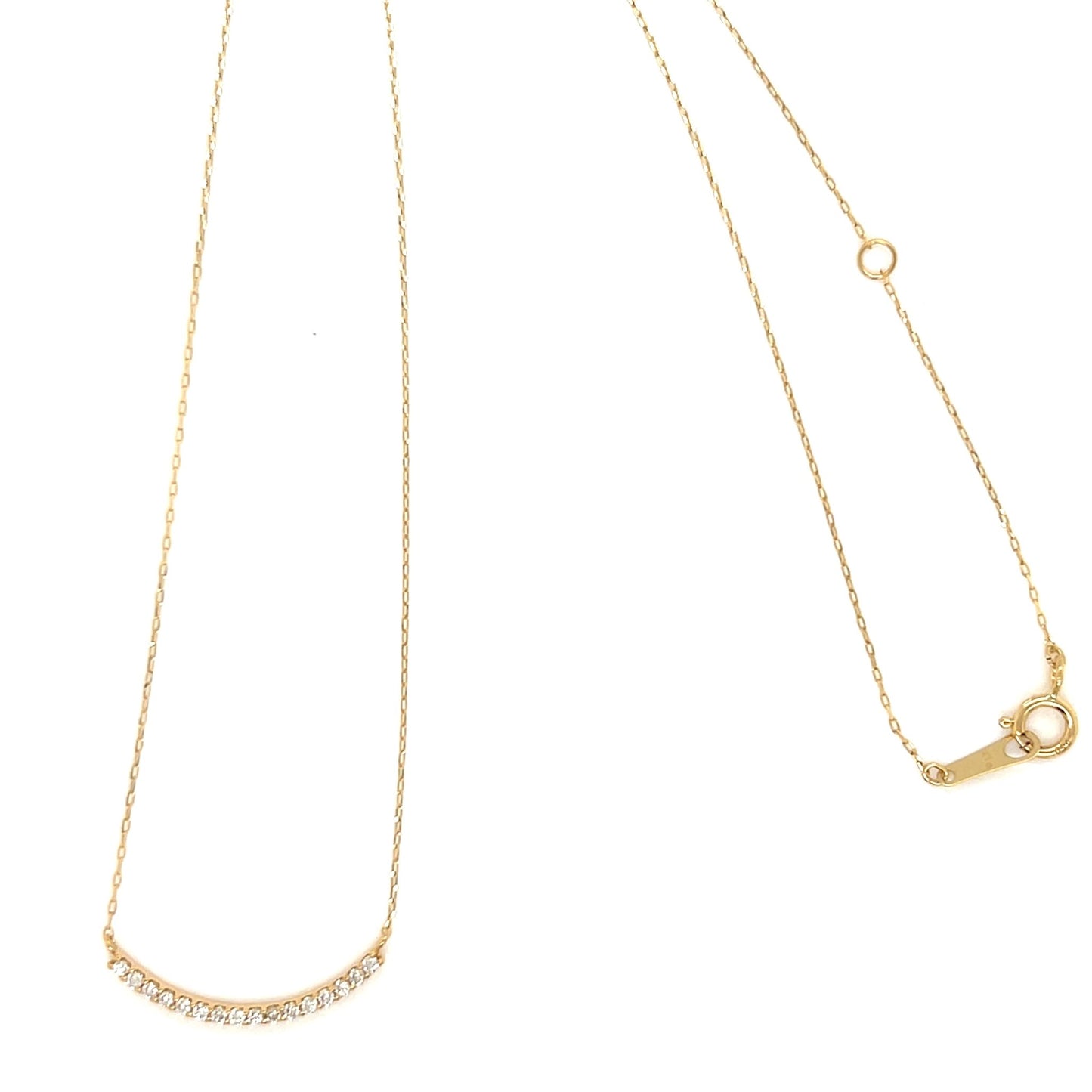 Straight Smile Necklace 0.12ct - JMW Jewelry Wholesale