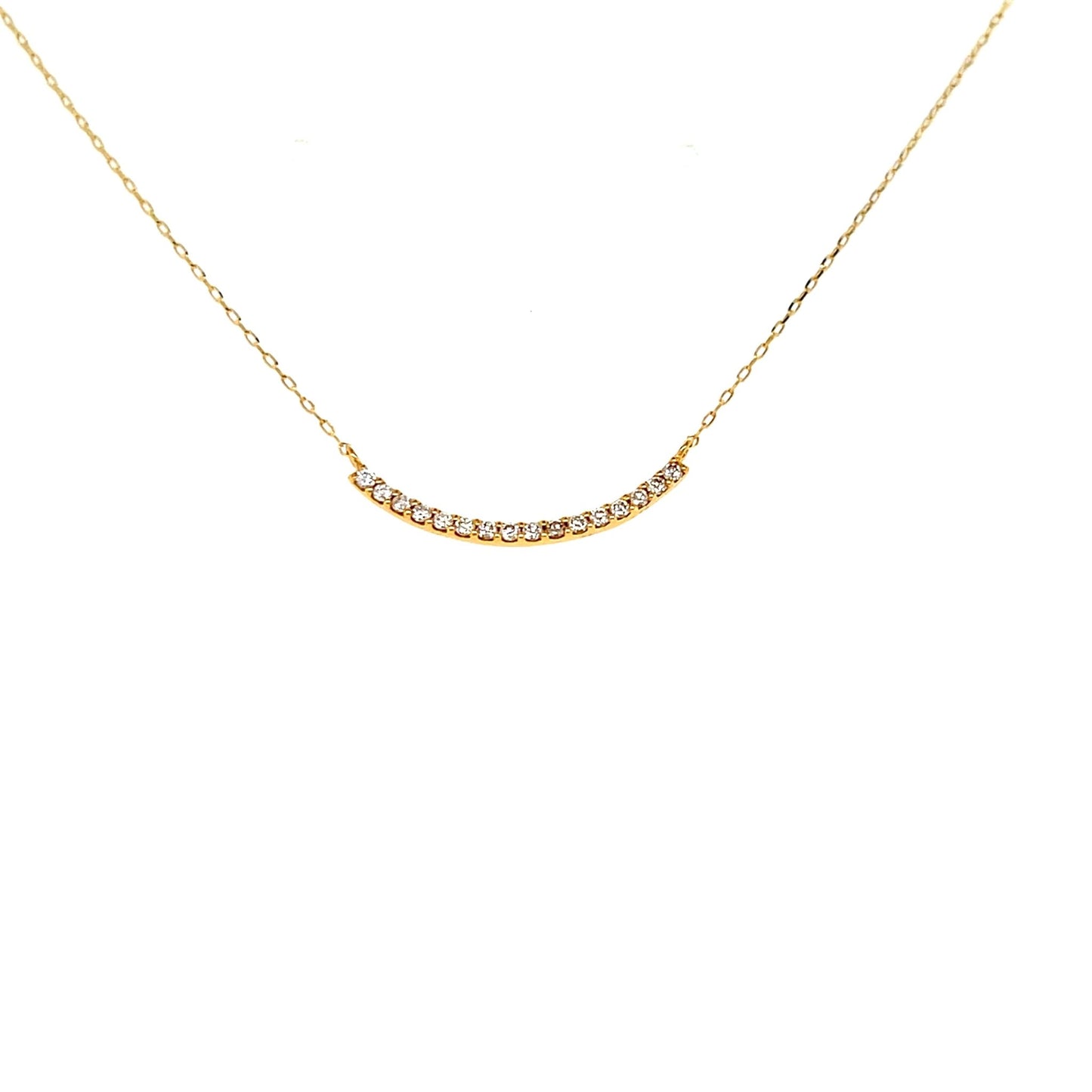 Straight Smile Necklace 0.12ct - JMW Jewelry Wholesale