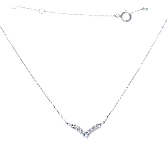 Streamline V shape Necklace 0.1ct - JMW Jewelry Wholesale