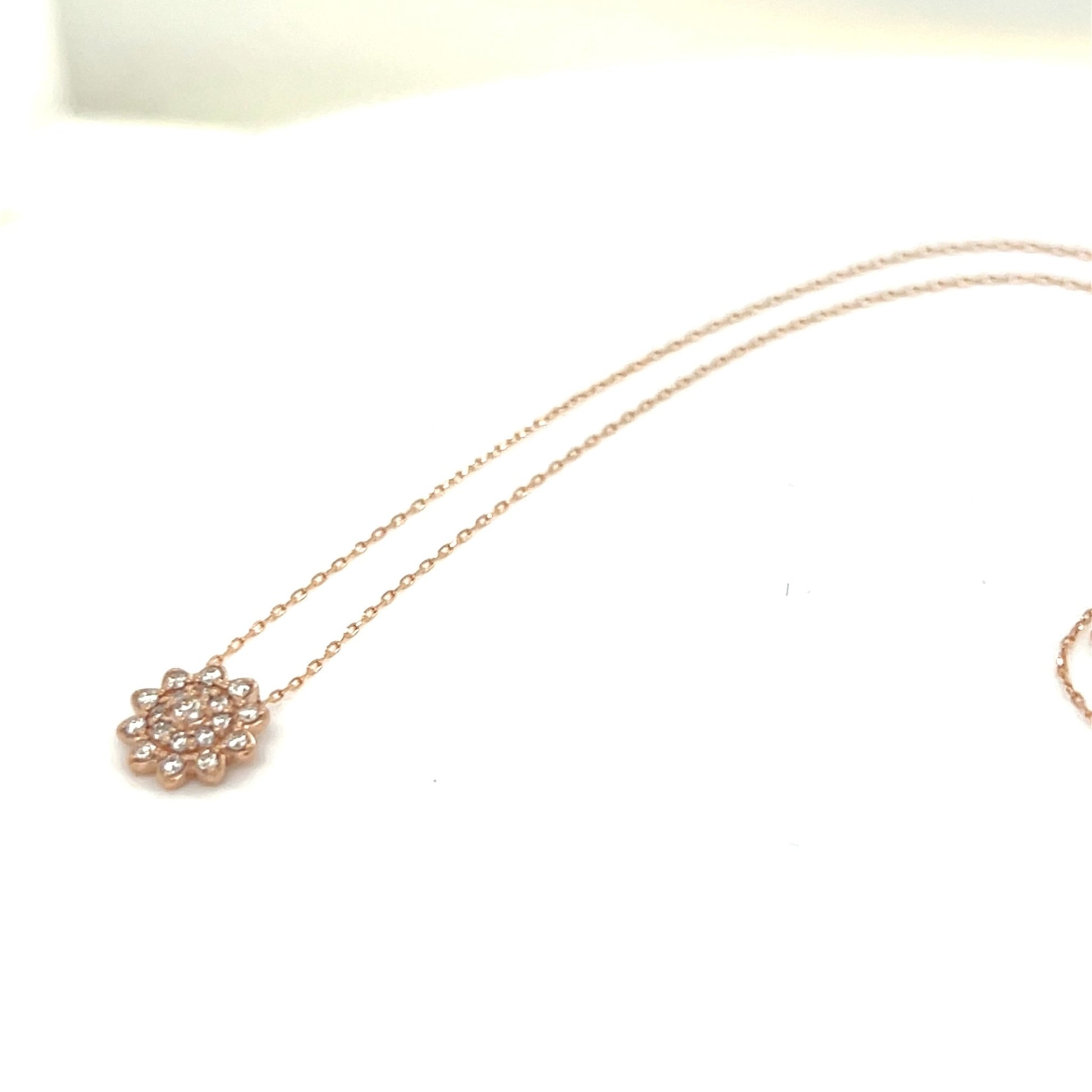 Sunflower Necklace 0.15ct - JMW Jewelry Wholesale