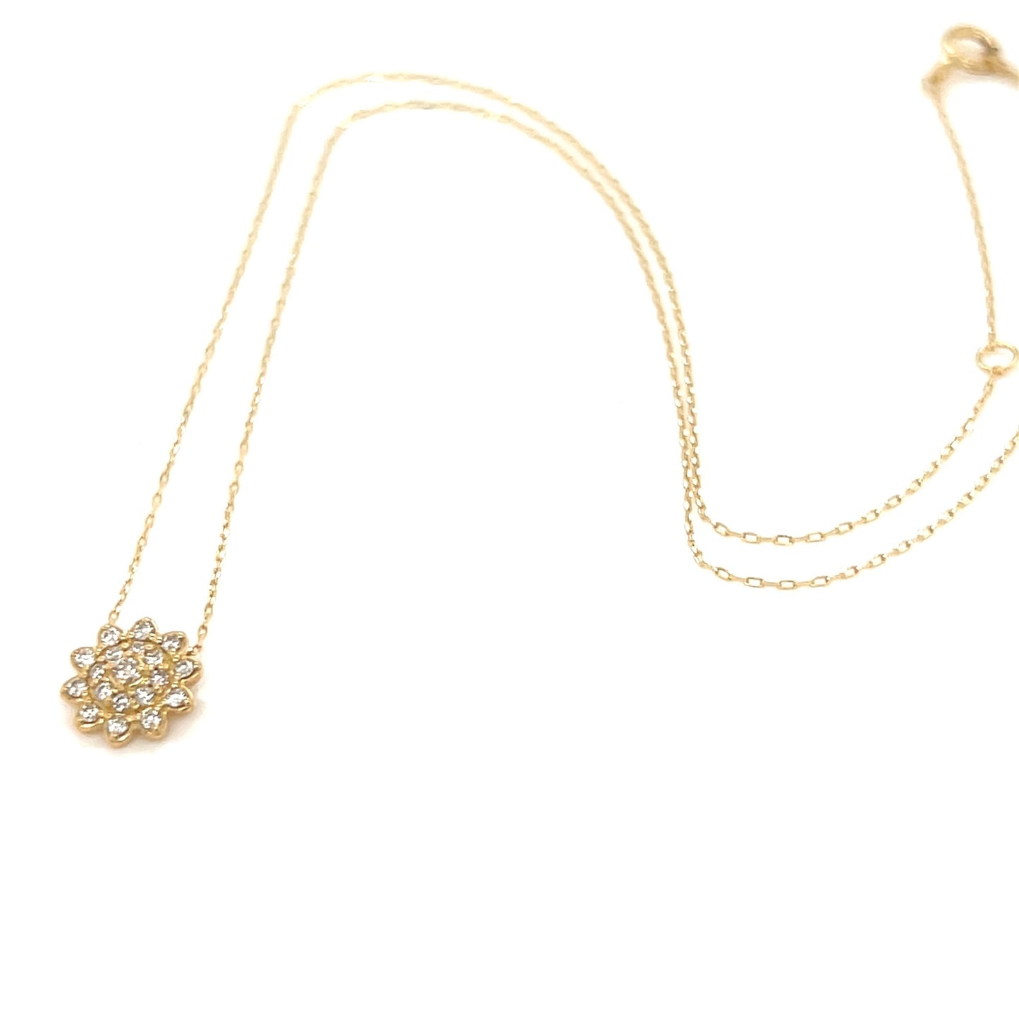 Sunflower Necklace 0.15ct - JMW Jewelry Wholesale