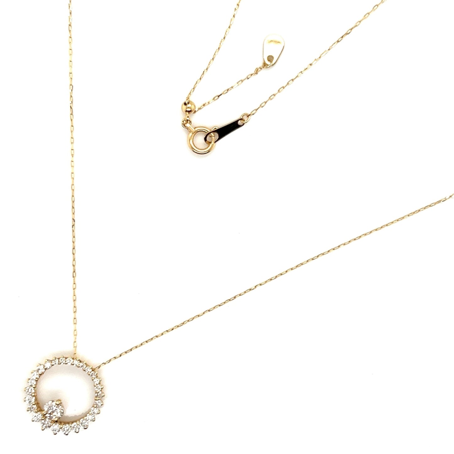 Sunflower w/Single Dia Necklace 0.43ct - JMW Jewelry Wholesale