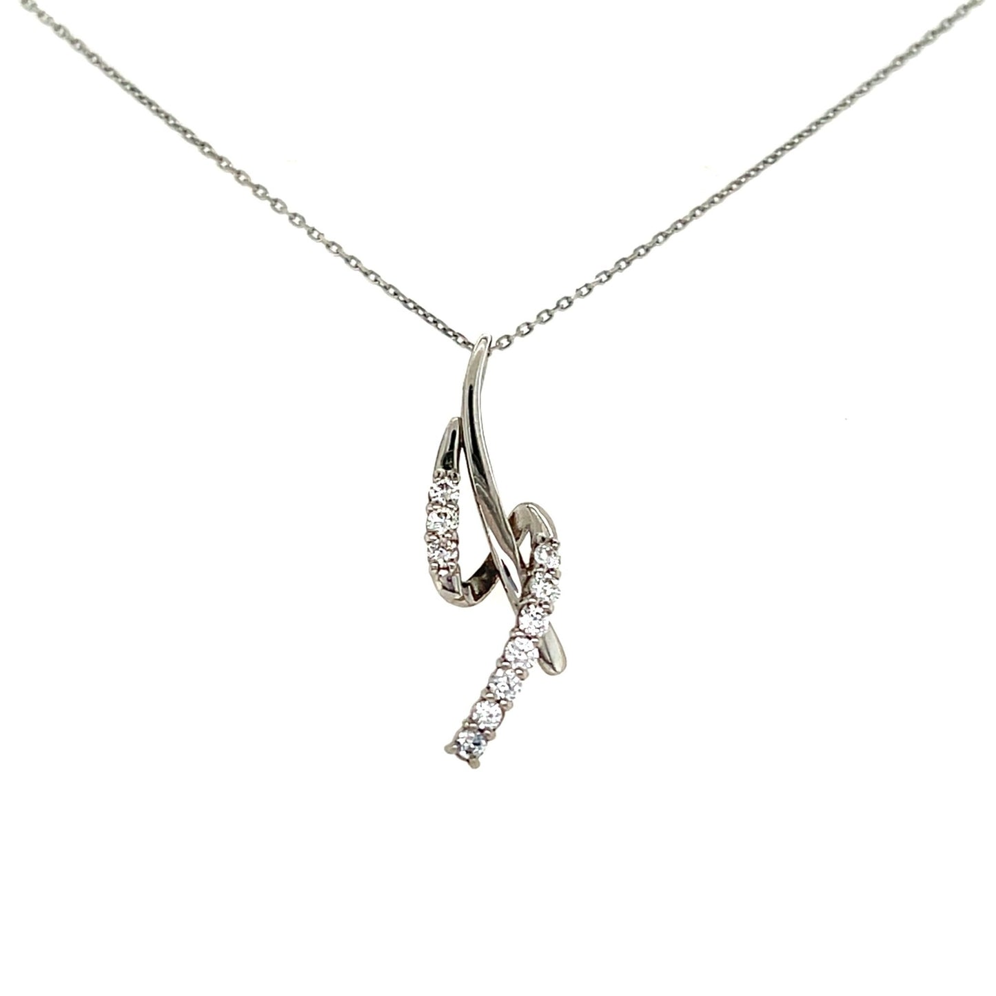 Swirl Necklace 0.2ct - JMW Jewelry Wholesale
