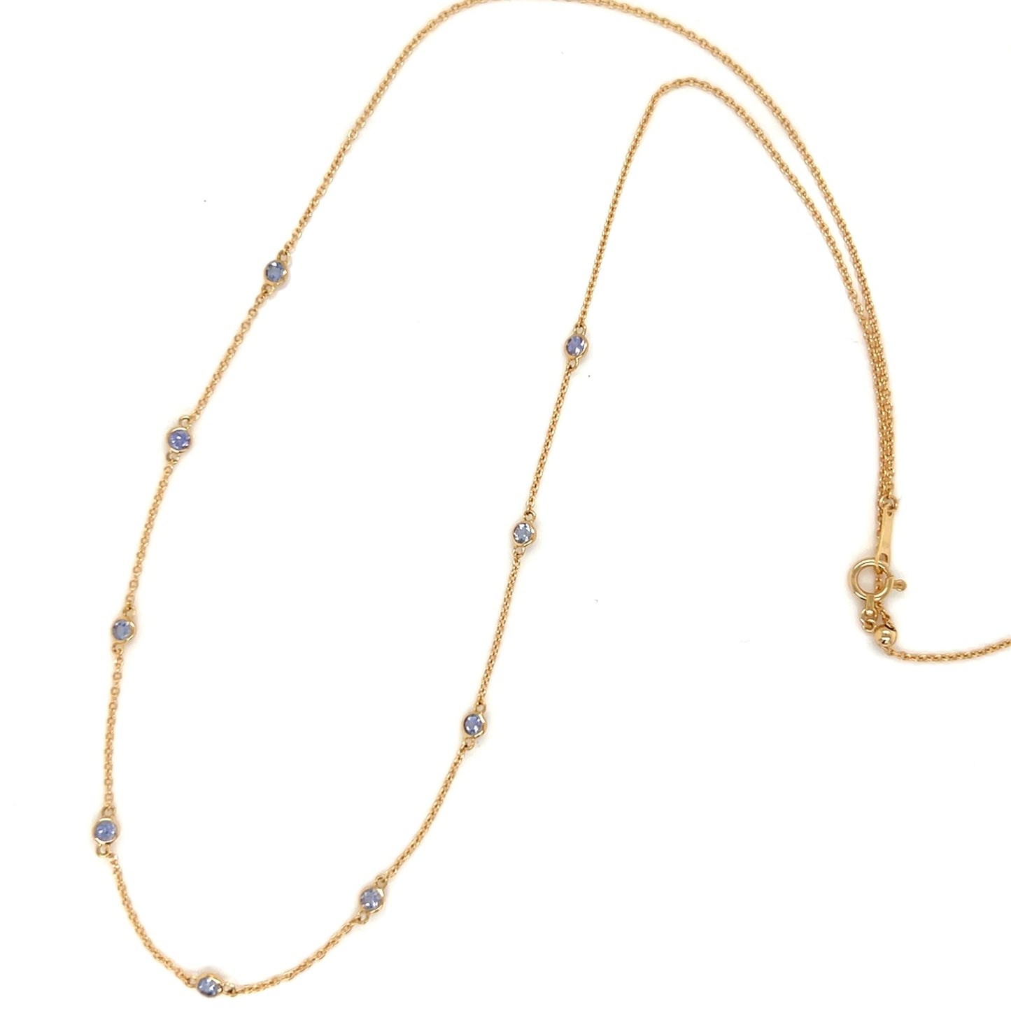 Tanzanite Bubble Station Necklace - JMW Jewelry Wholesale