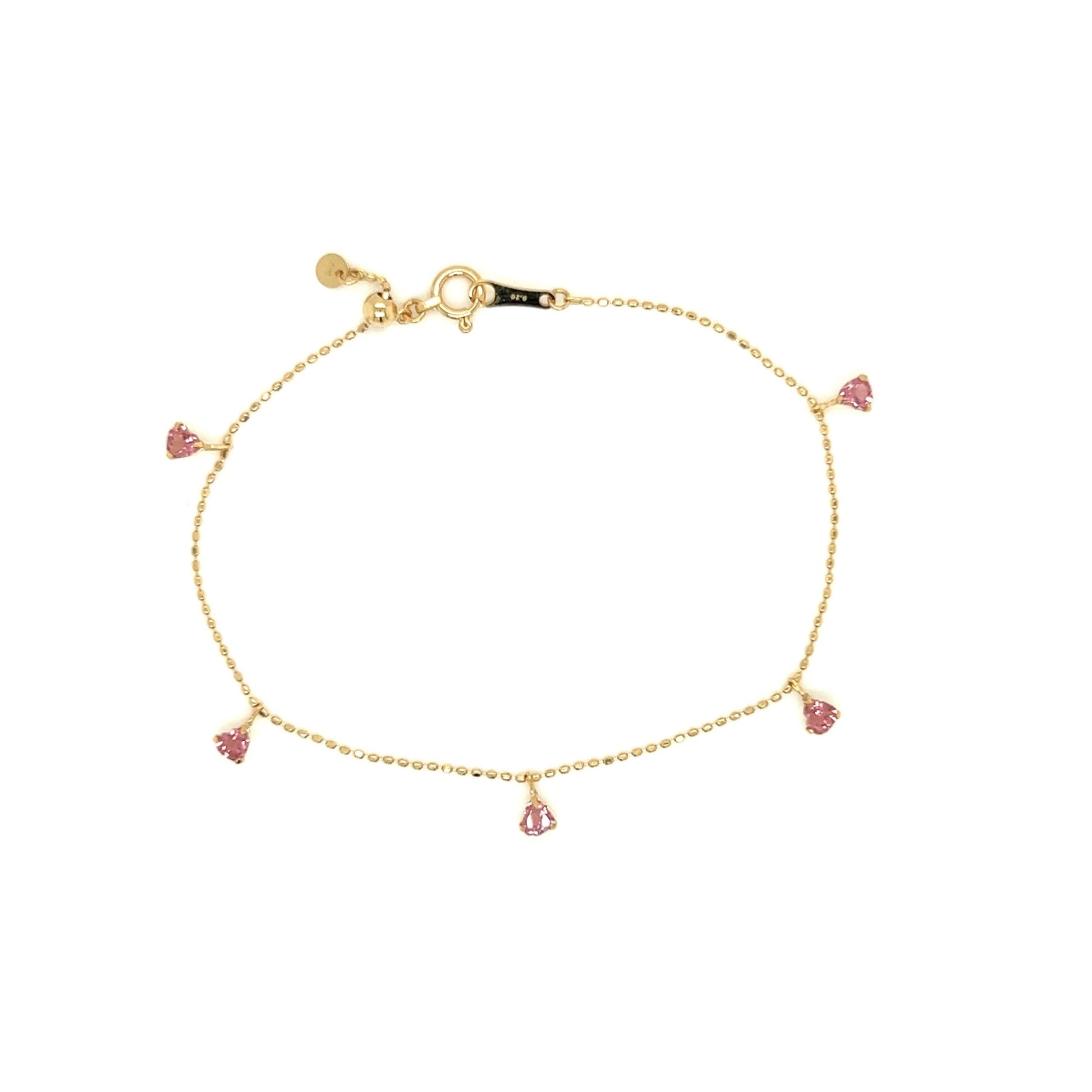 Tourmaline Station Bracelet 3mm - JMW Jewelry Wholesale