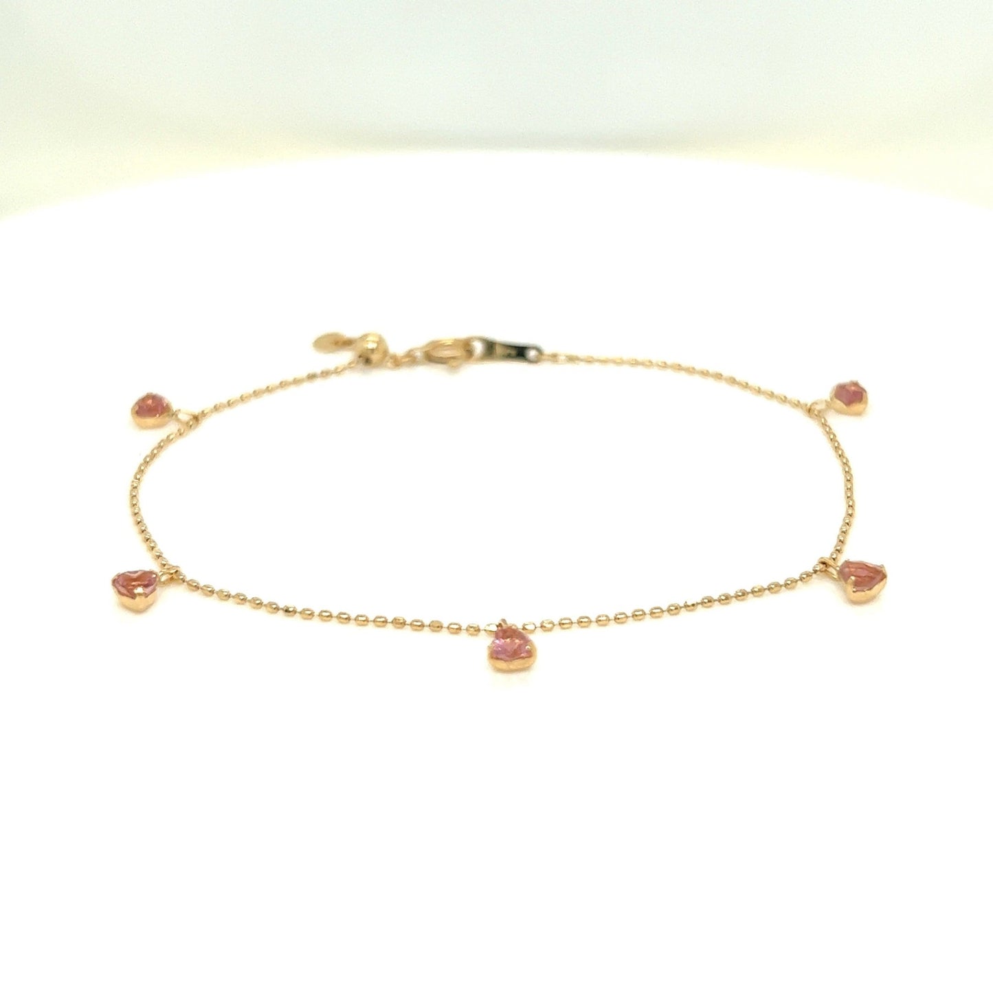 Tourmaline Station Bracelet 3mm - JMW Jewelry Wholesale