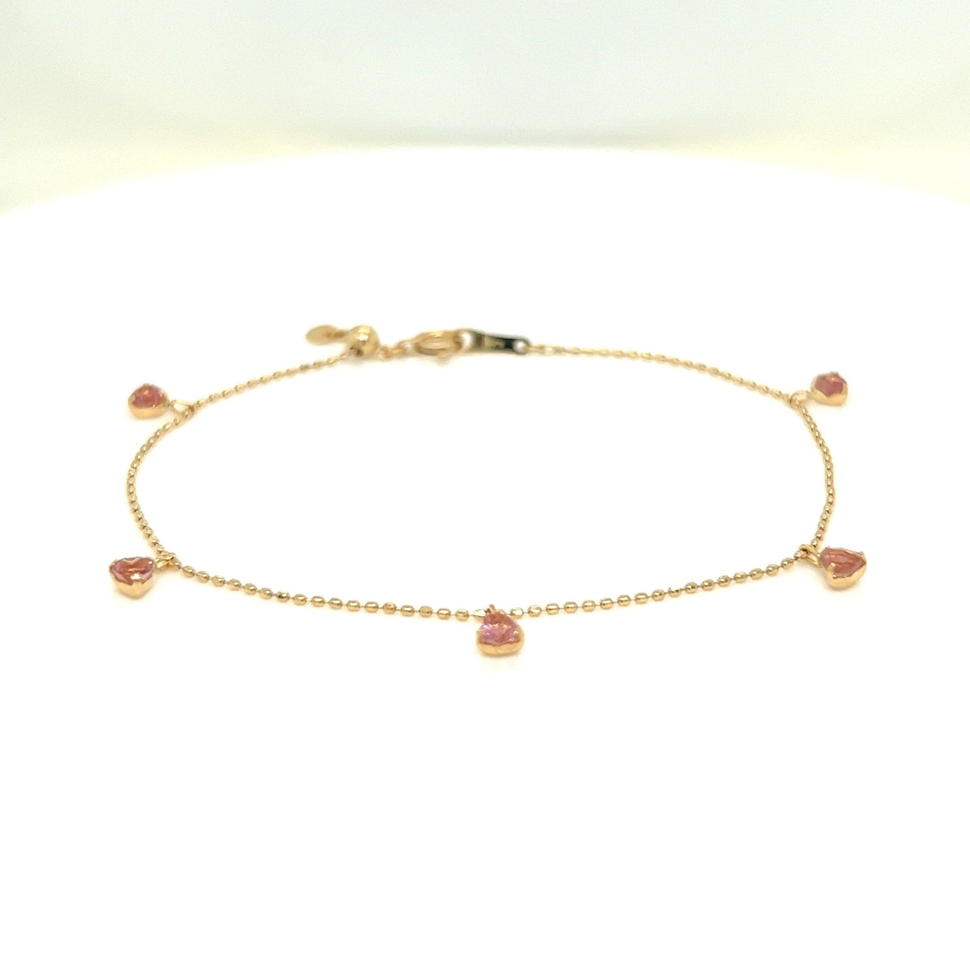 Tourmaline Station Bracelet 3mm - JMW Jewelry Wholesale