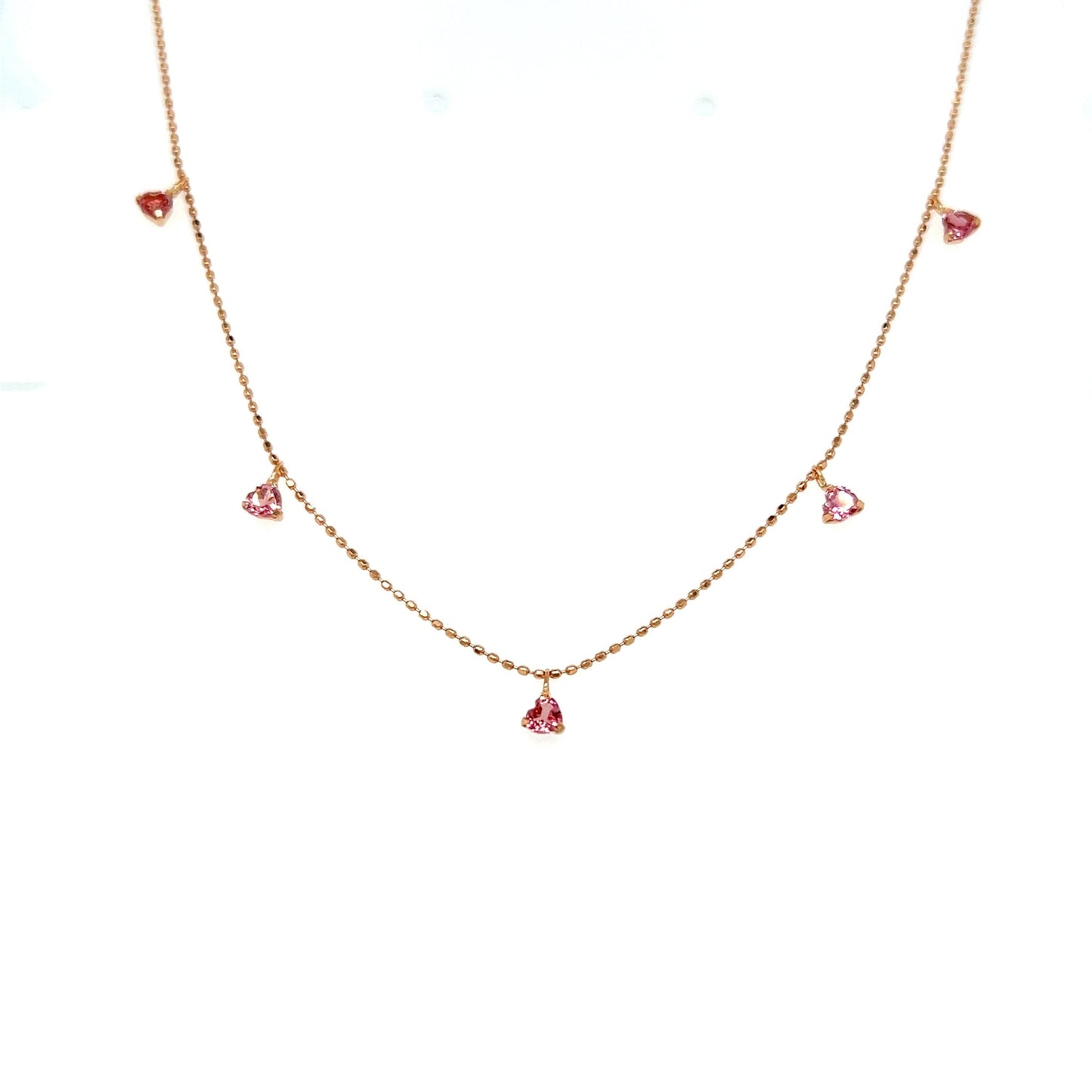 Tourmaline Station Necklace 3mm - JMW Jewelry Wholesale