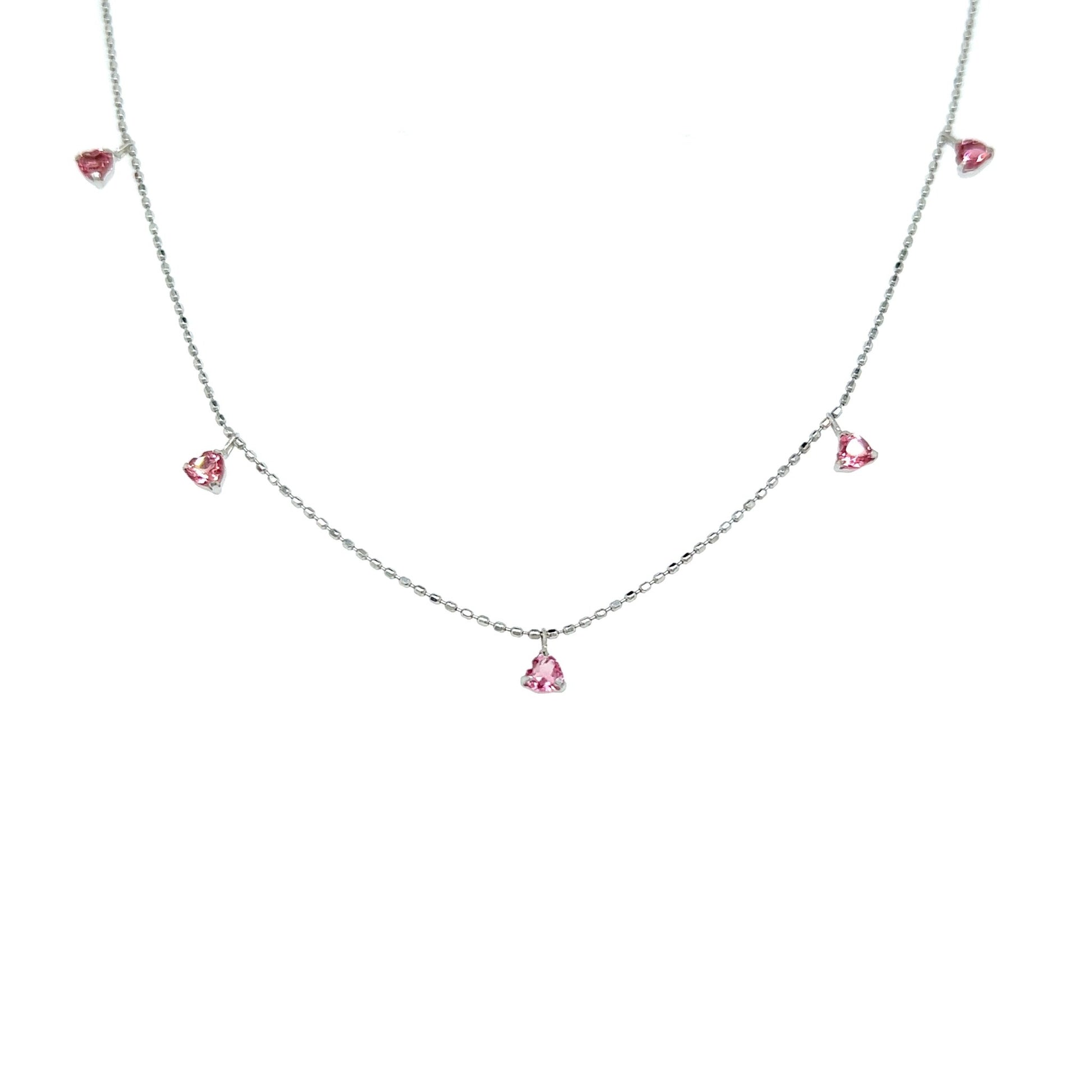 Tourmaline Station Necklace 3mm - JMW Jewelry Wholesale