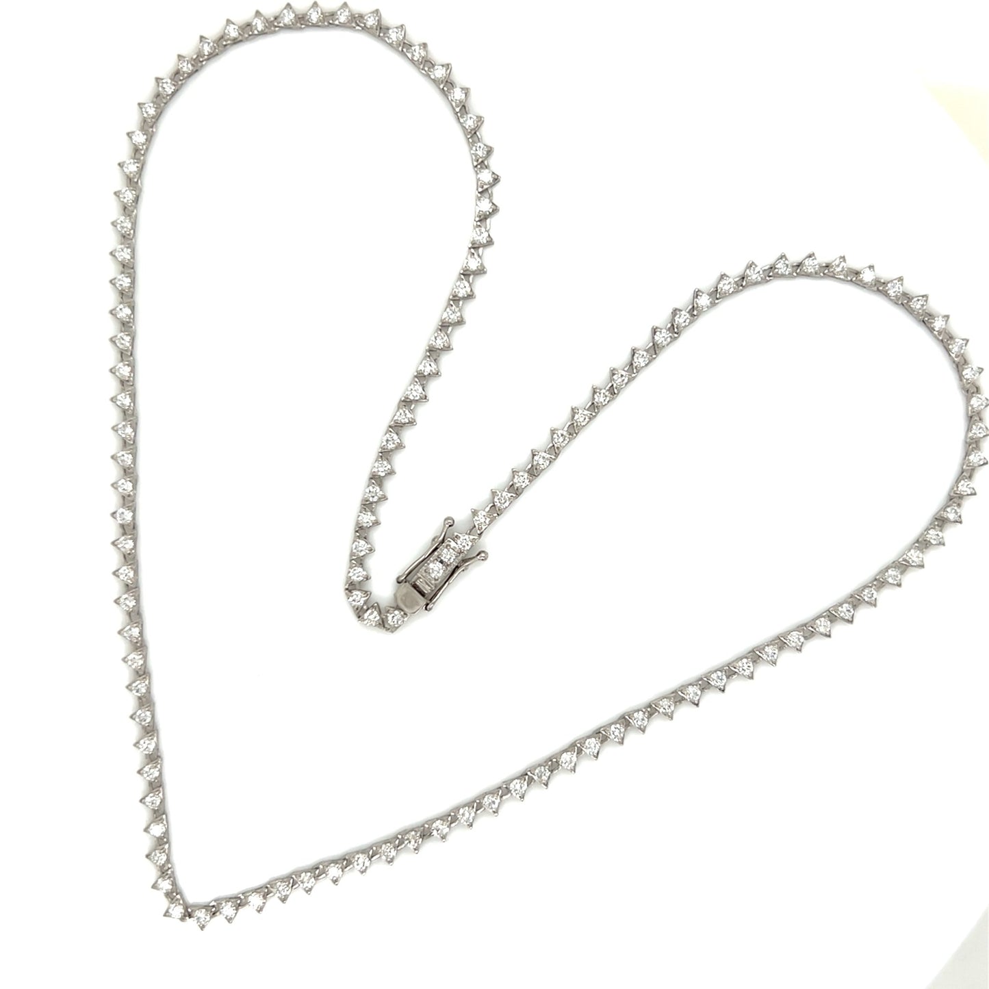 Triangular Tennis Necklace 3ct - JMW Jewelry Wholesale
