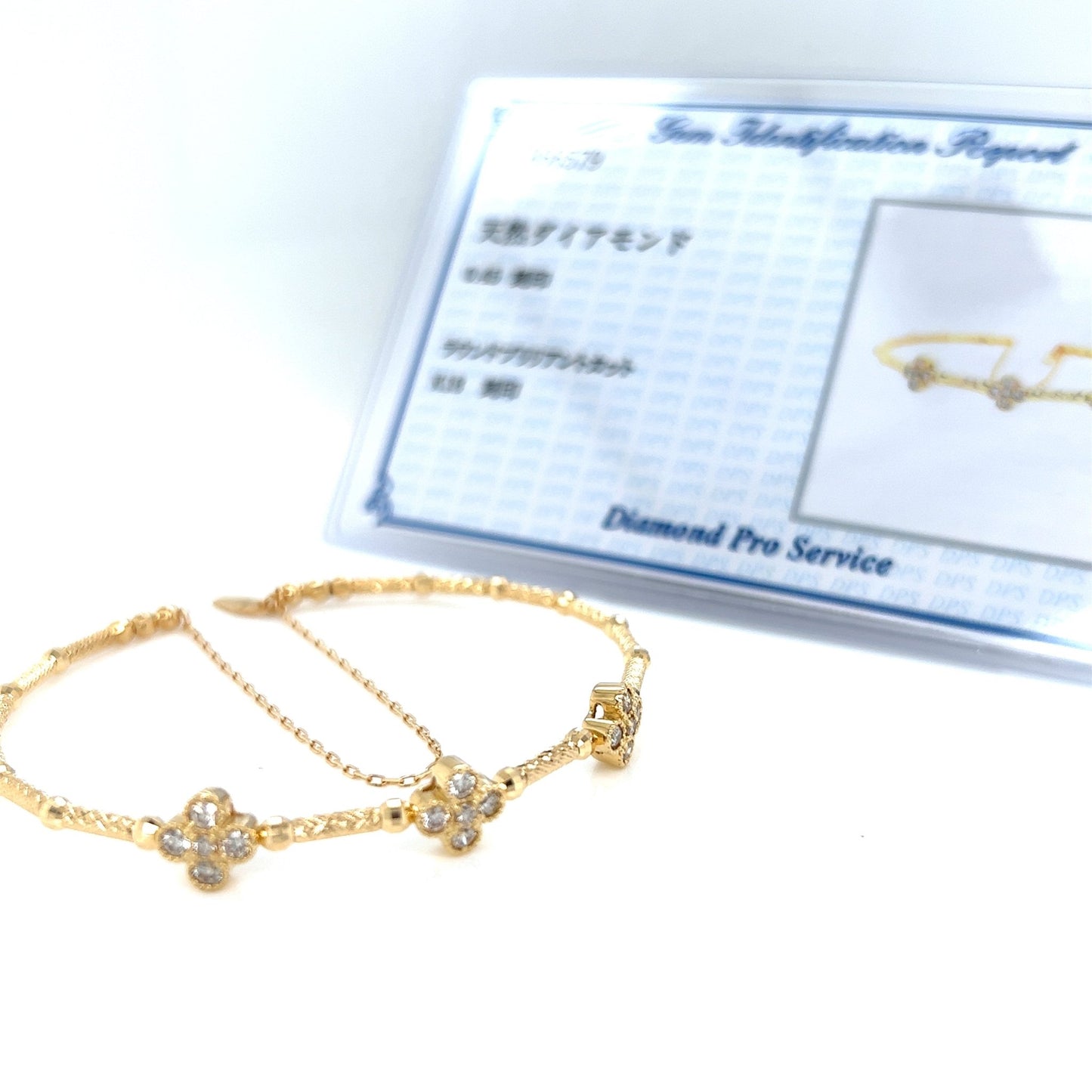 Triple Clover Flexi Bangle 0.45ct - JMW Jewelry Wholesale