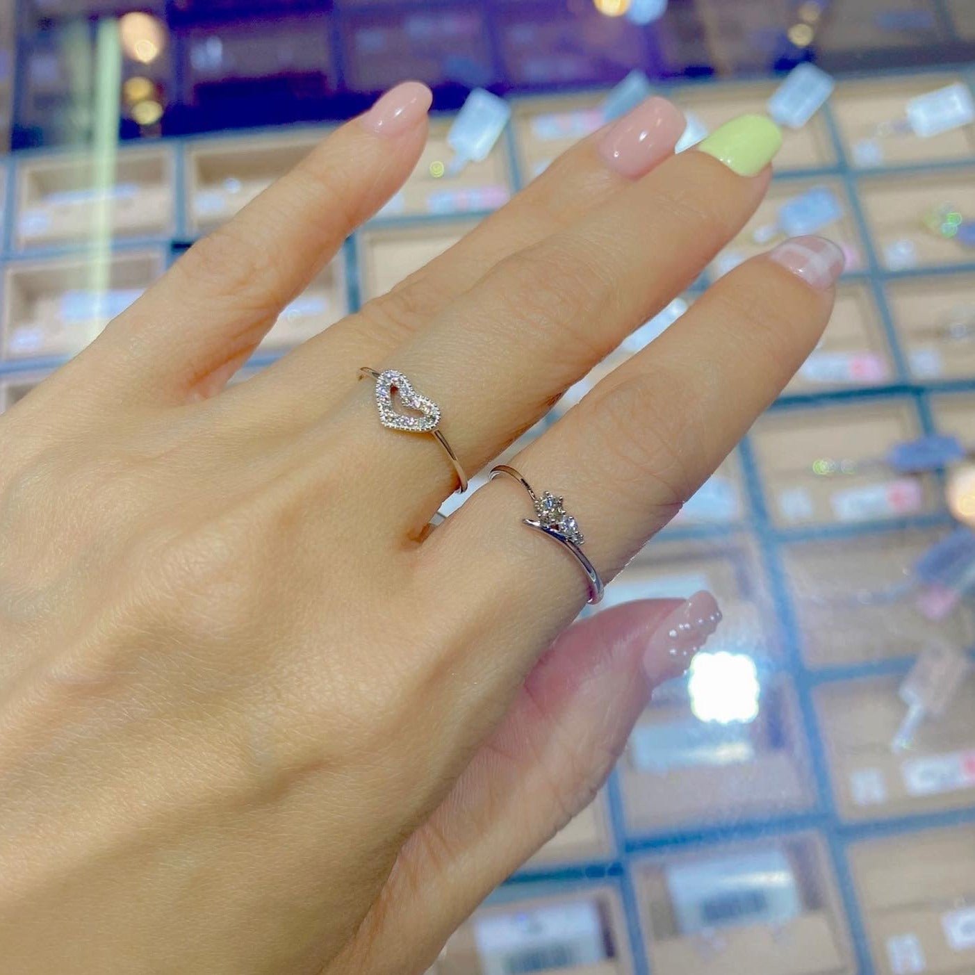 Triple Diamond Ring G 0.1ct - JMW Jewelry Wholesale