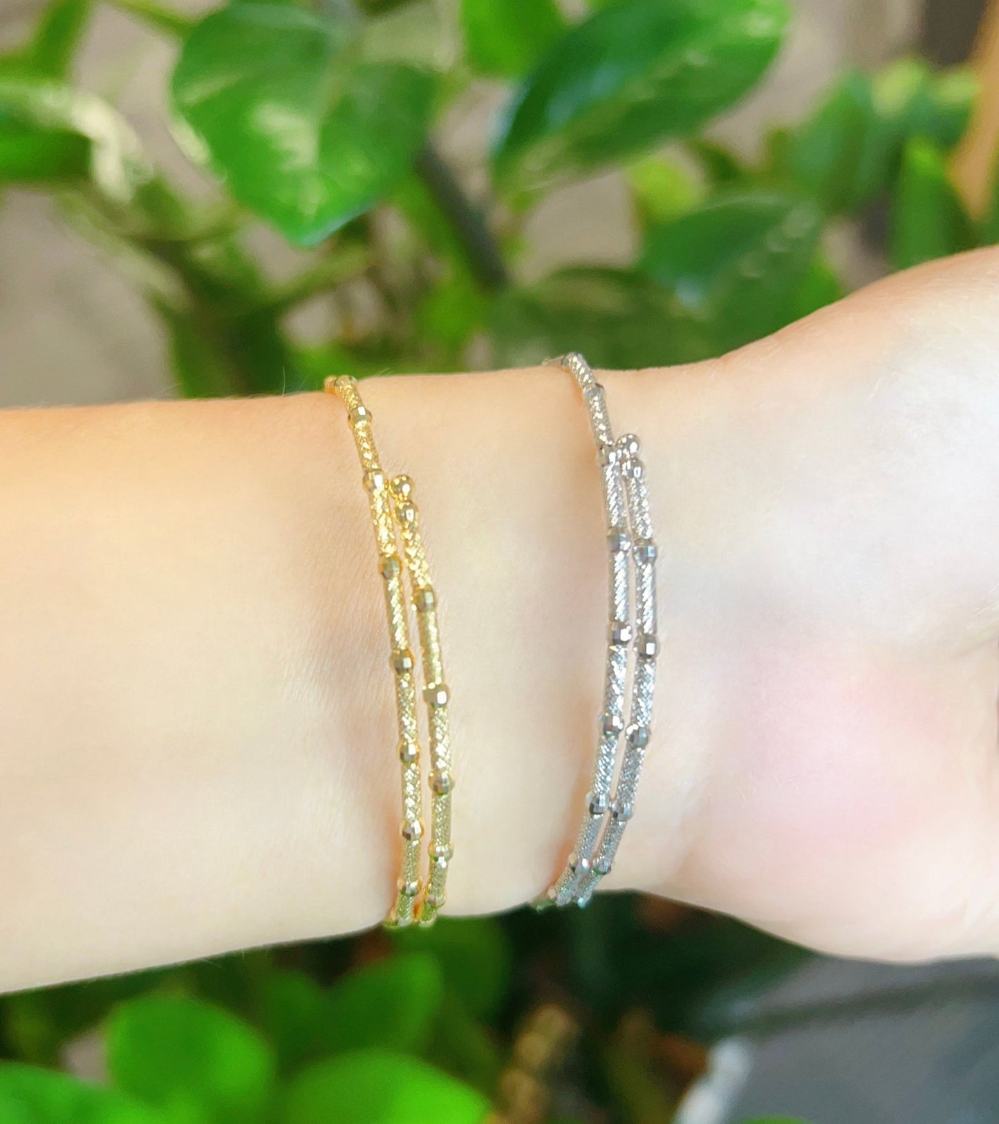 Triple Hexagram Star Flexi Bangle 0.3ct - JMW Jewelry Wholesale