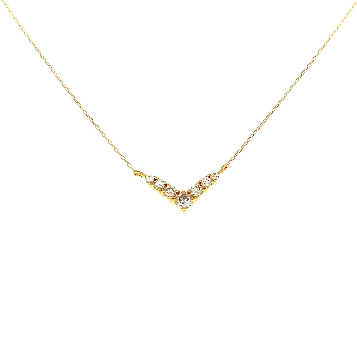 V Shape Necklace 0.15ct - JMW Jewelry Wholesale