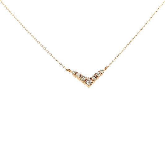 V Shape Necklace 0.15ct - JMW Jewelry Wholesale
