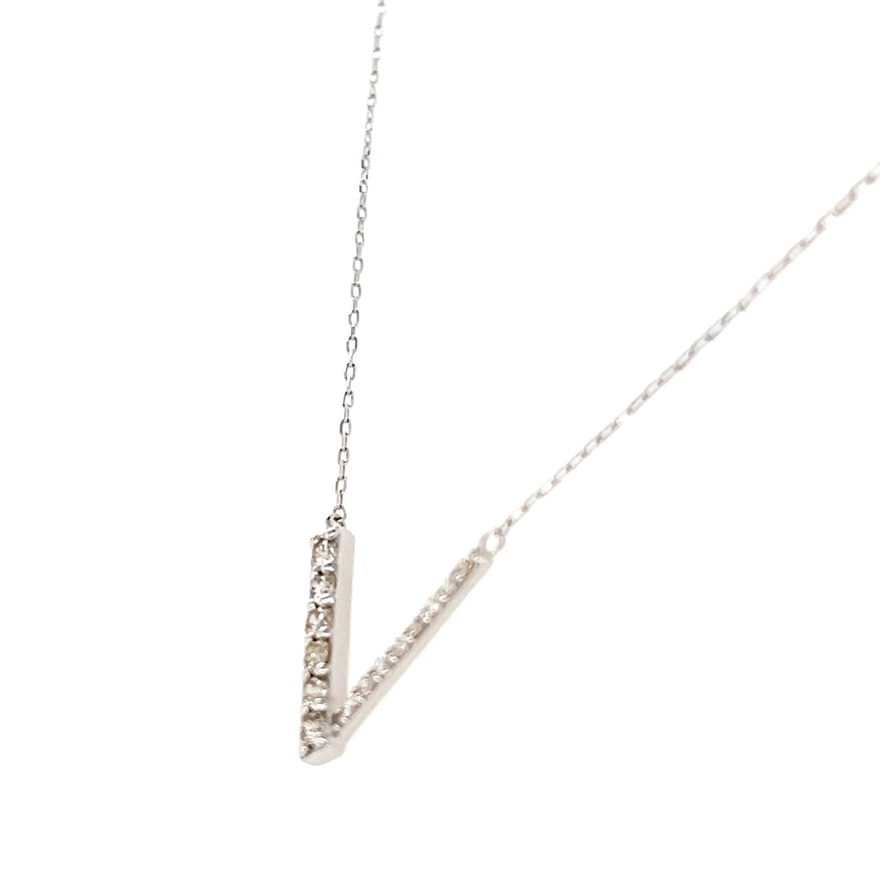 V shape Necklace 0.2ct - JMW Jewelry Wholesale