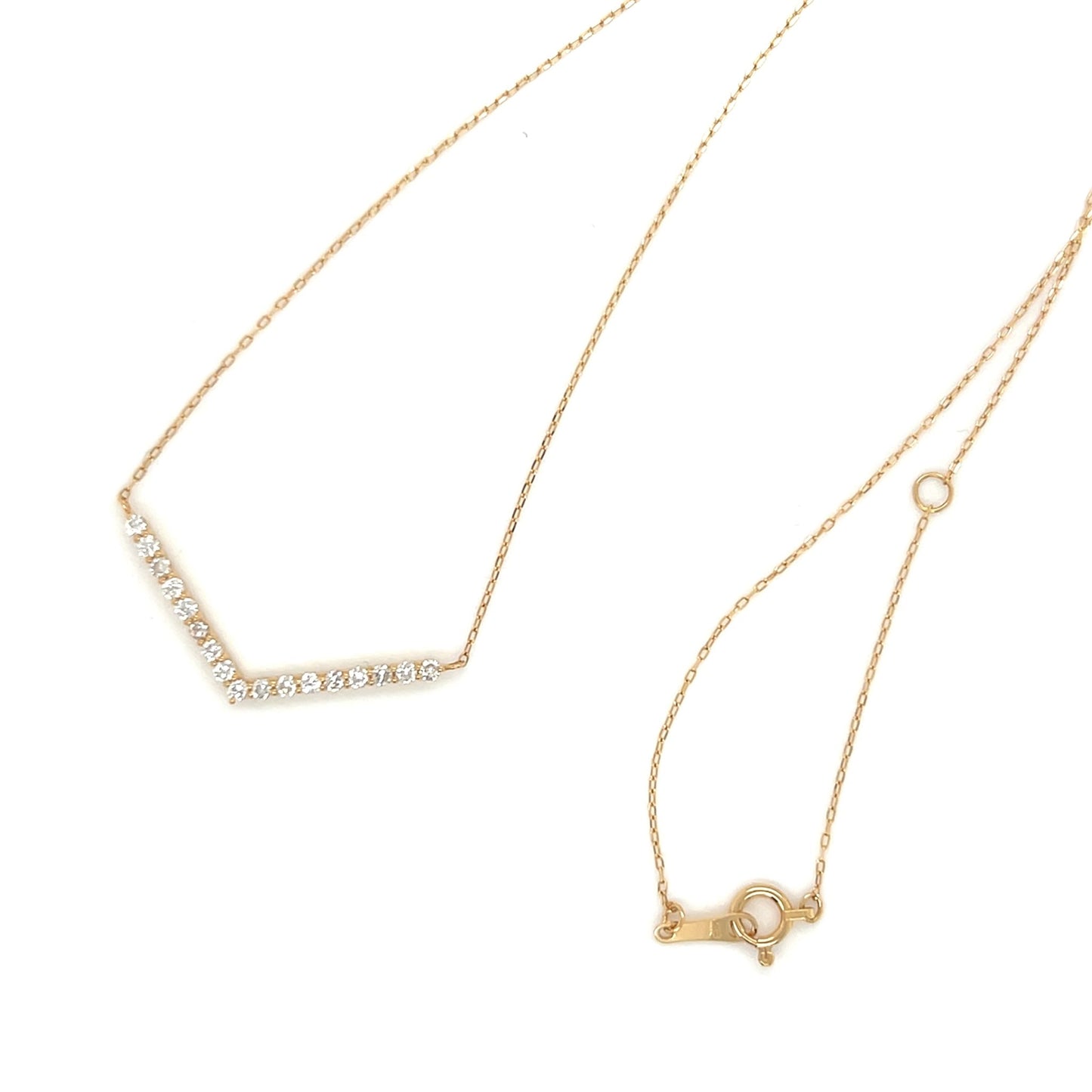 V Shape Necklace 0.3ct - JMW Jewelry Wholesale