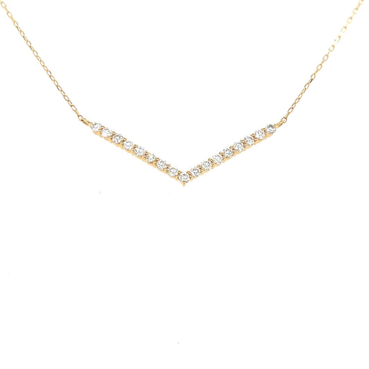 V Shape Necklace 0.3ct - JMW Jewelry Wholesale