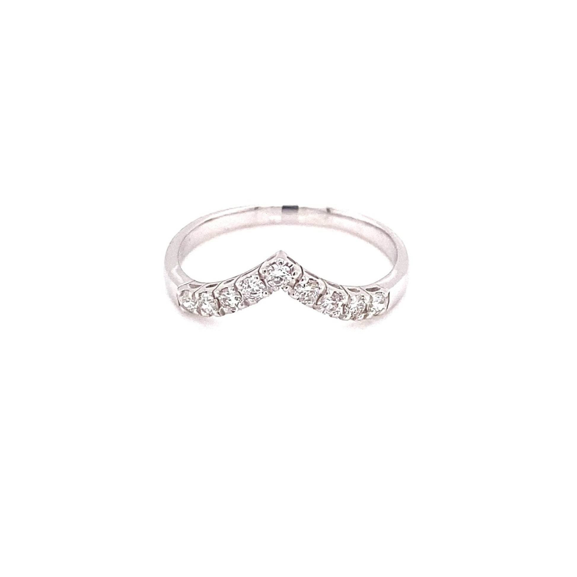 V Shape Streamline Ring 0.3ct - JMW Jewelry Wholesale