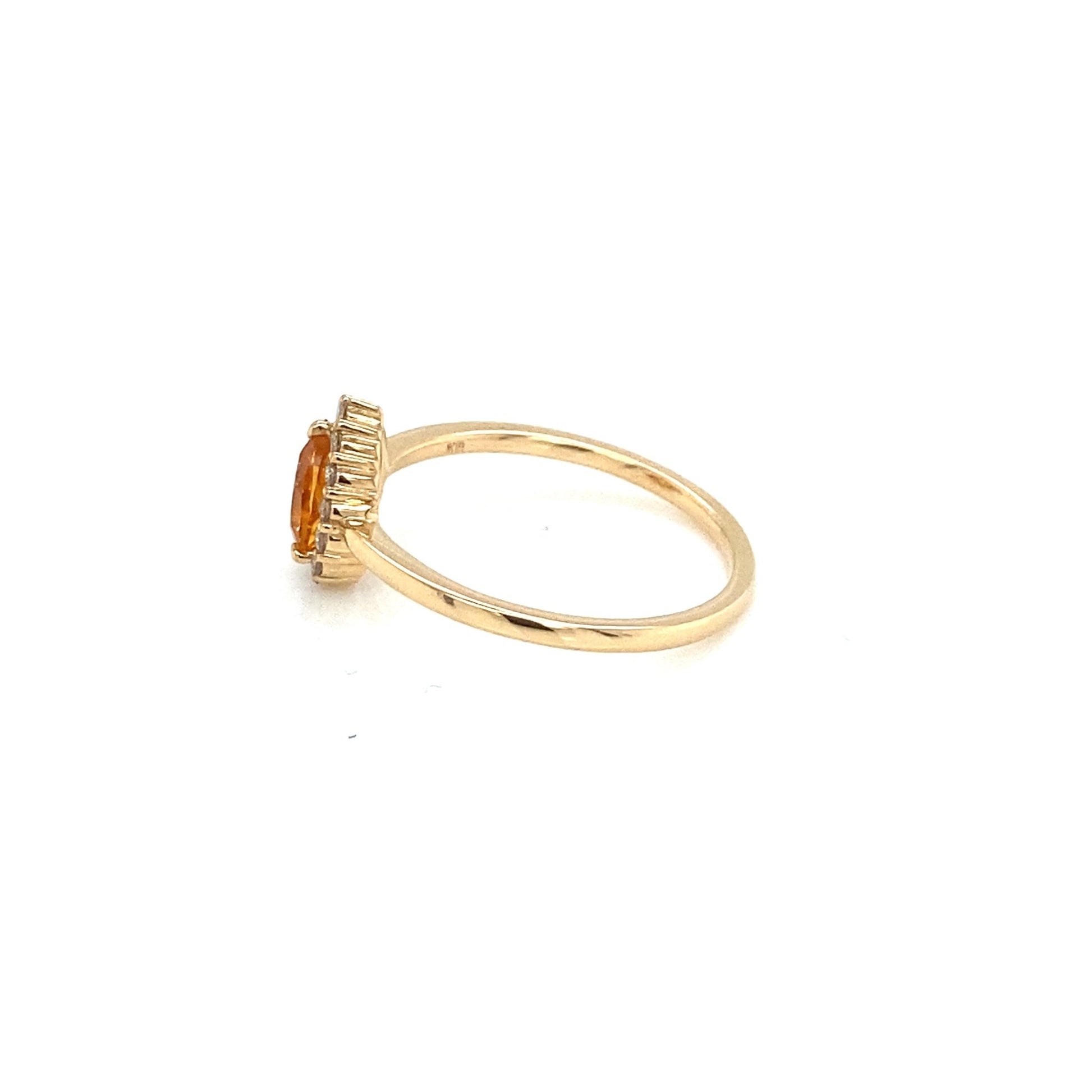 Waterdrop Citrine Ring 0.3/0.14ct - JMW Jewelry Wholesale