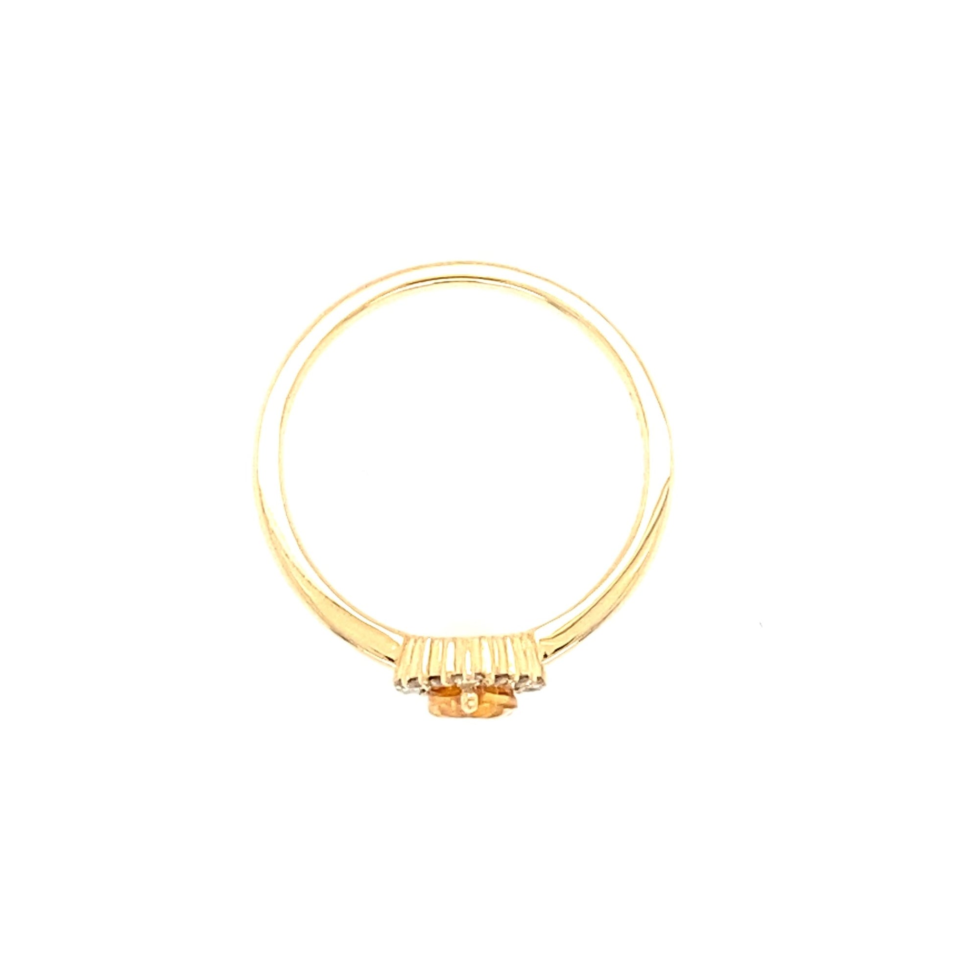 Waterdrop Citrine Ring 0.3/0.14ct - JMW Jewelry Wholesale