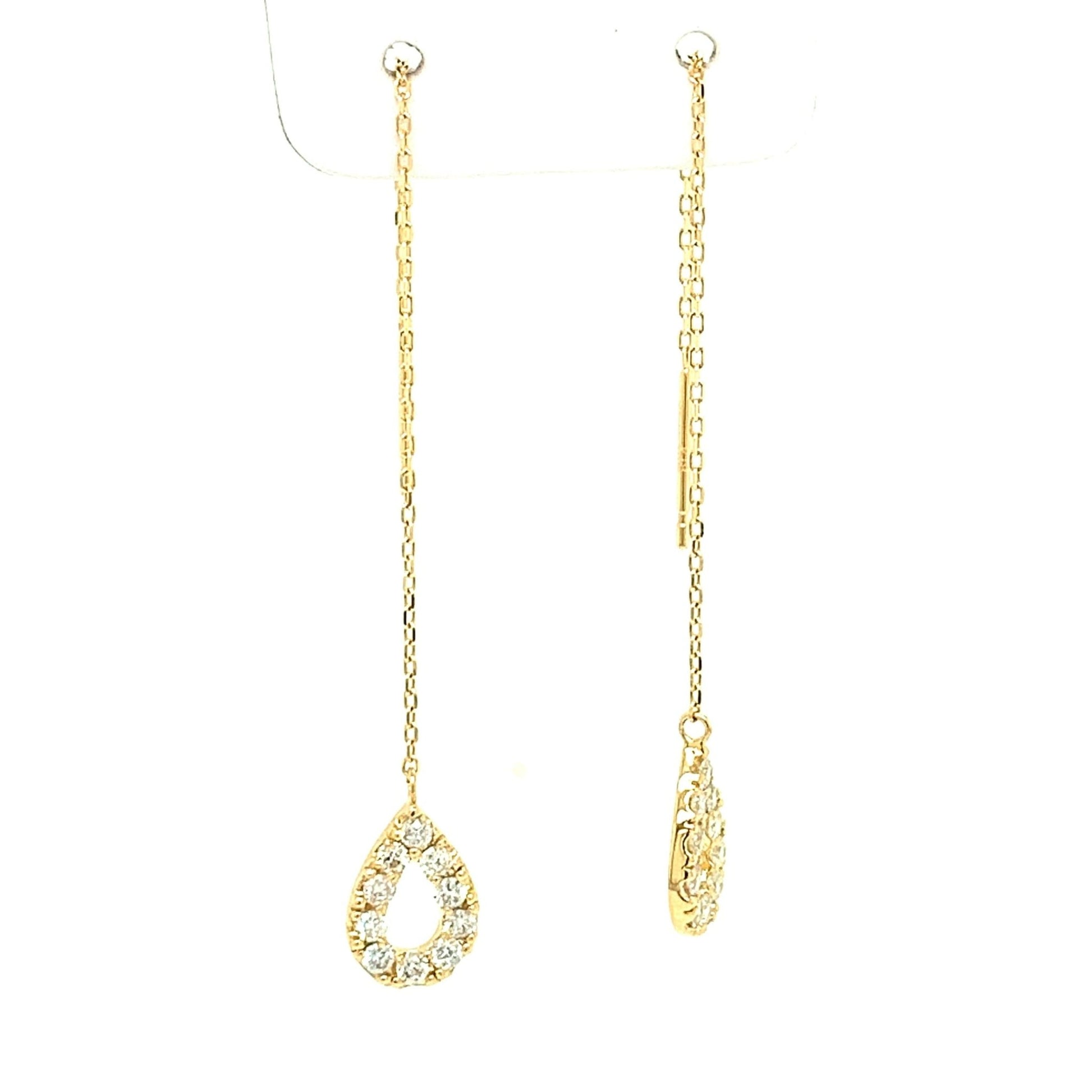 Waterdrop Dangle earrings 0.3ct - JMW Jewelry Wholesale
