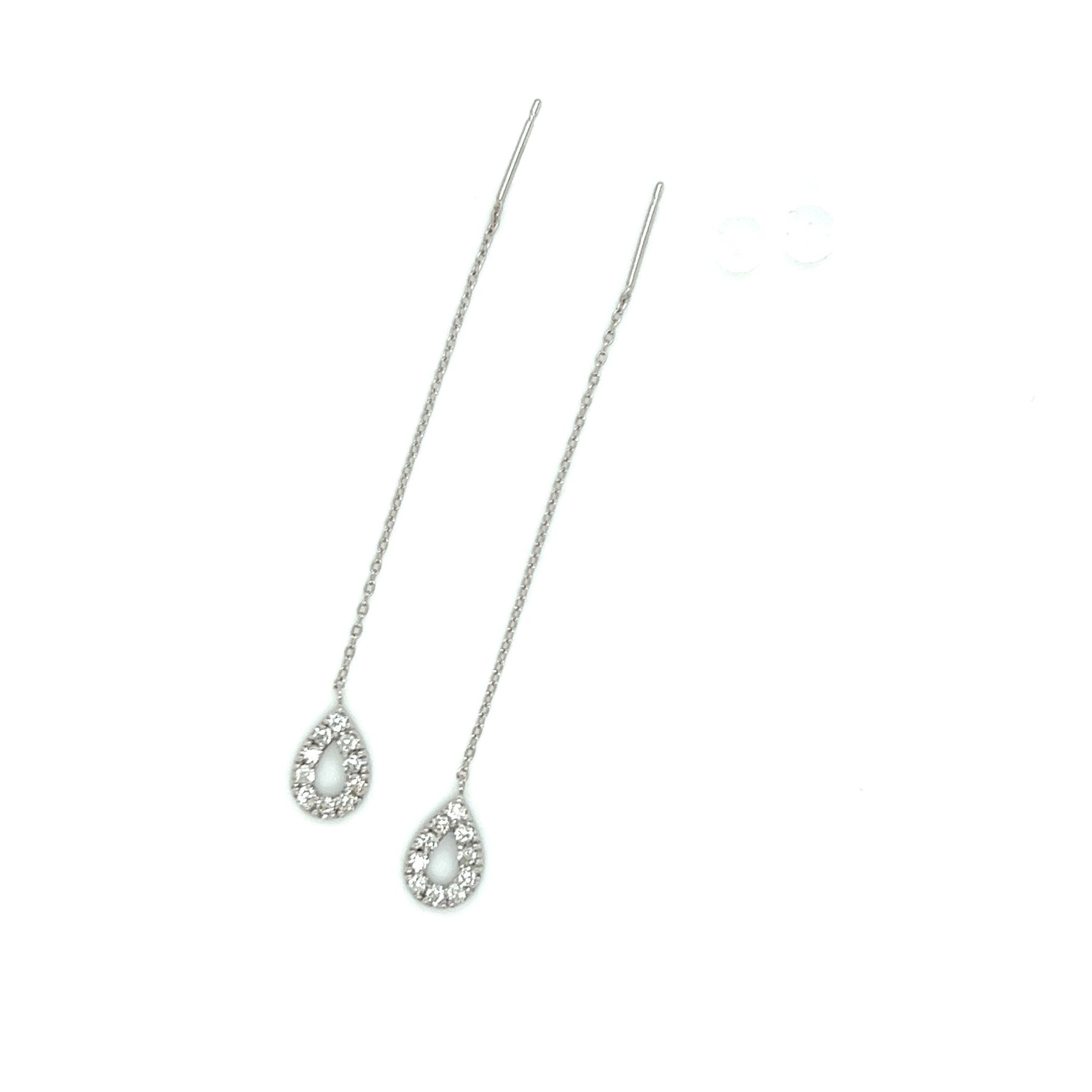 Waterdrop Dangle earrings 0.3ct - JMW Jewelry Wholesale