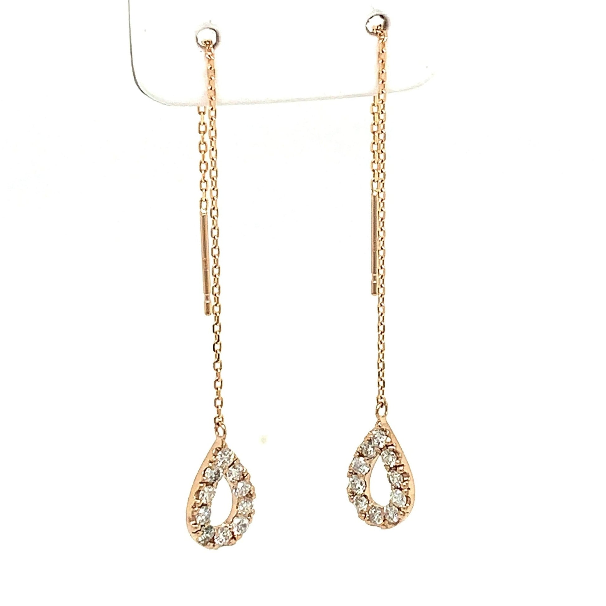 Waterdrop Dangle earrings 0.3ct - JMW Jewelry Wholesale