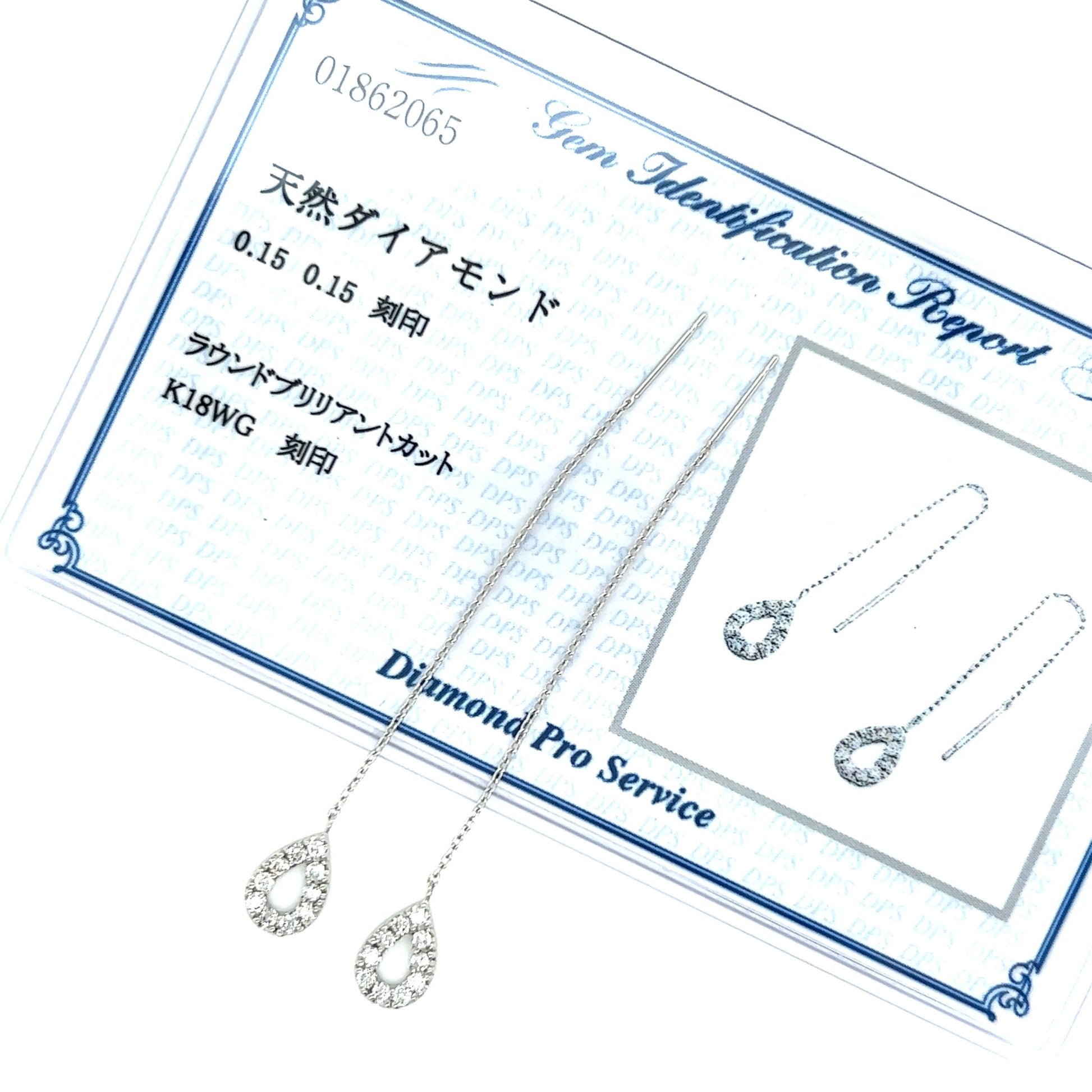 Waterdrop Dangle earrings 0.3ct - JMW Jewelry Wholesale