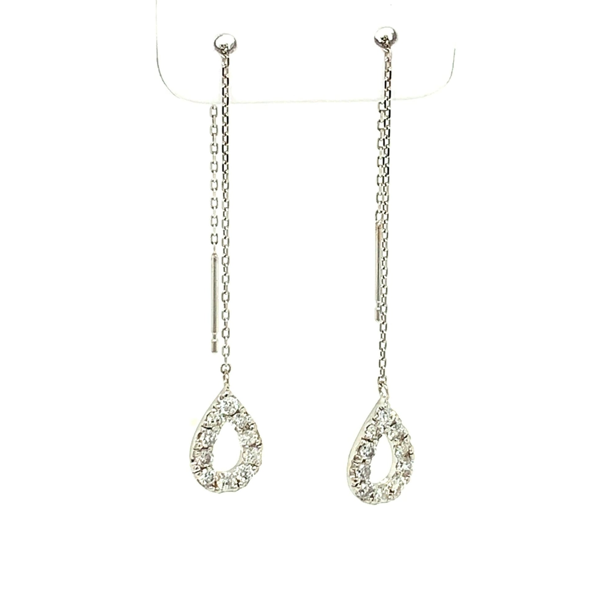 Waterdrop Dangle earrings 0.3ct - JMW Jewelry Wholesale