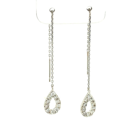 Waterdrop Dangle earrings 0.3ct - JMW Jewelry Wholesale