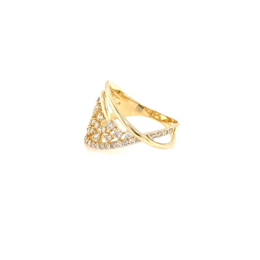 Wave Motif Ring 0.5ct - JMW Jewelry Wholesale