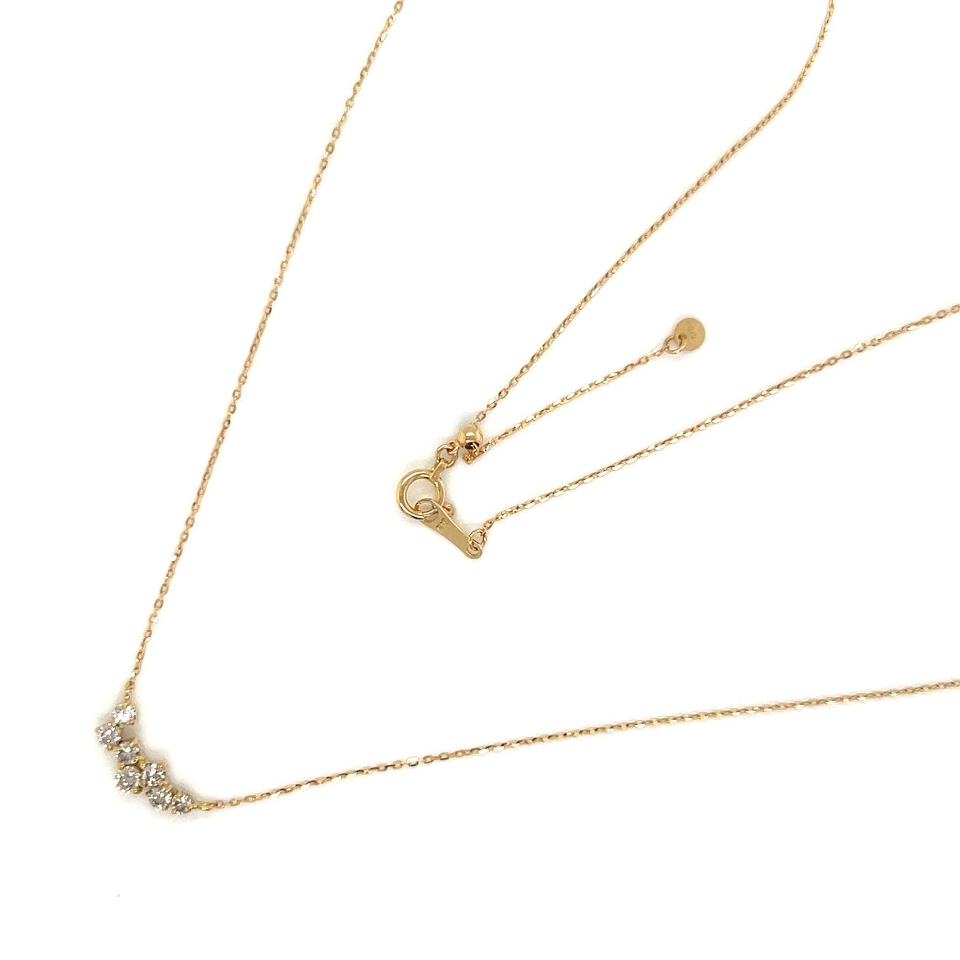 Wavy Smile Necklace 0.3ct - JMW Jewelry Wholesale