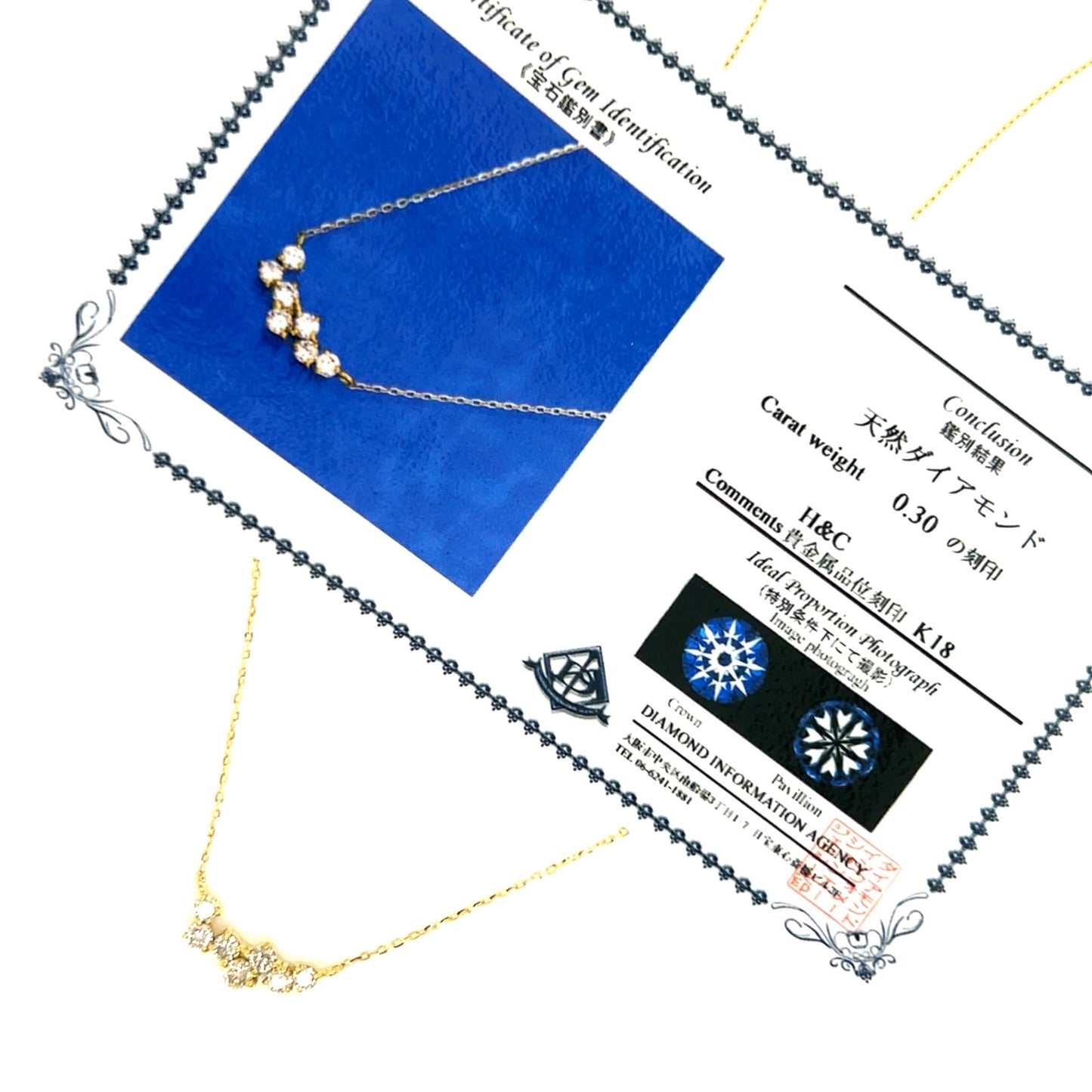 Wavy Smile Necklace 0.3ct - JMW Jewelry Wholesale