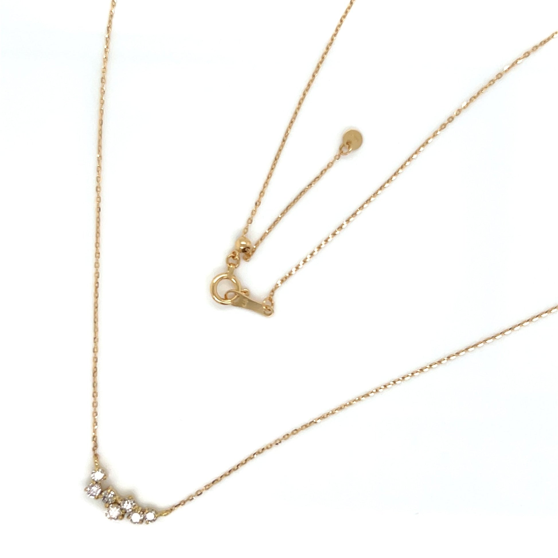 Wavy Smile Necklace 0.3ct - JMW Jewelry Wholesale