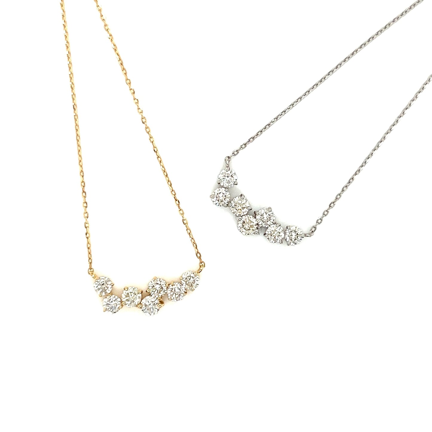 Wavy Smile Necklace 0.55ct - JMW Jewelry Wholesale