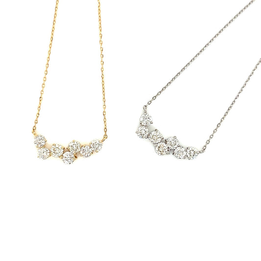 Wavy Smile Necklace 0.55ct - JMW Jewelry Wholesale