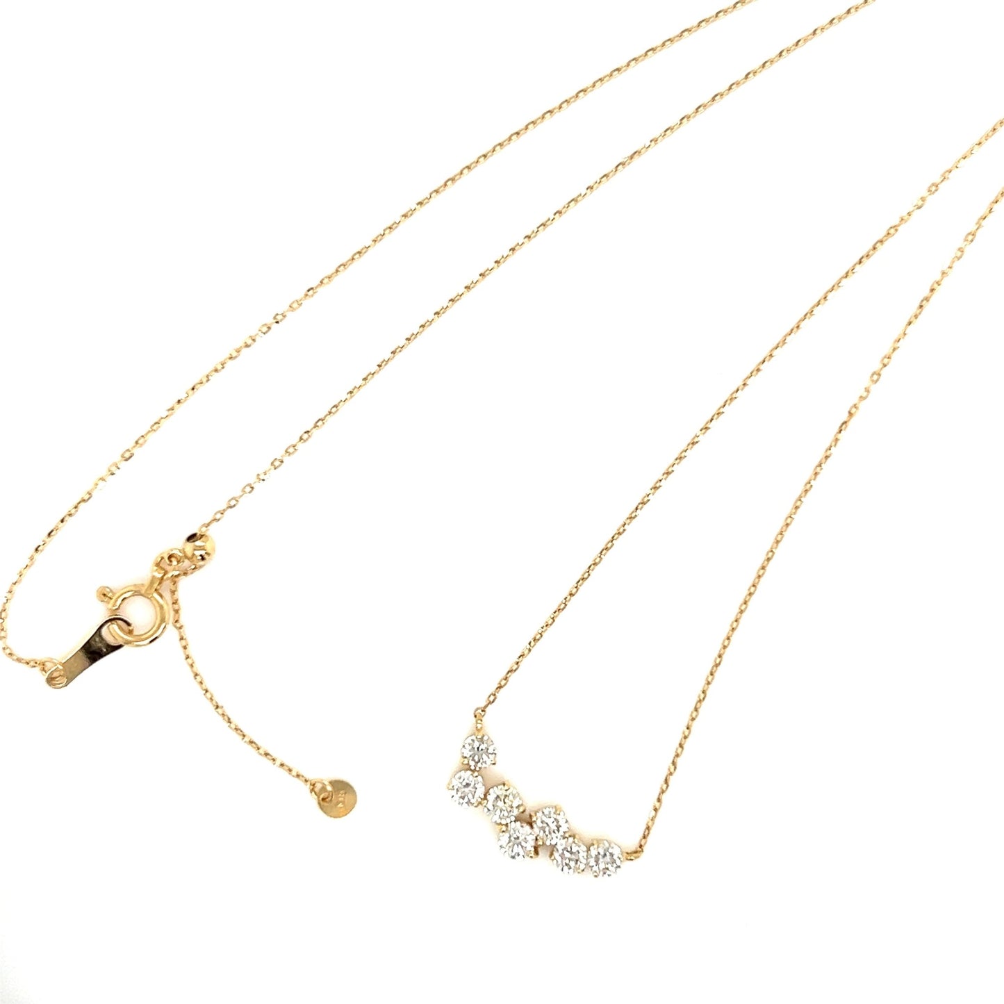 Wavy Smile Necklace 0.55ct - JMW Jewelry Wholesale