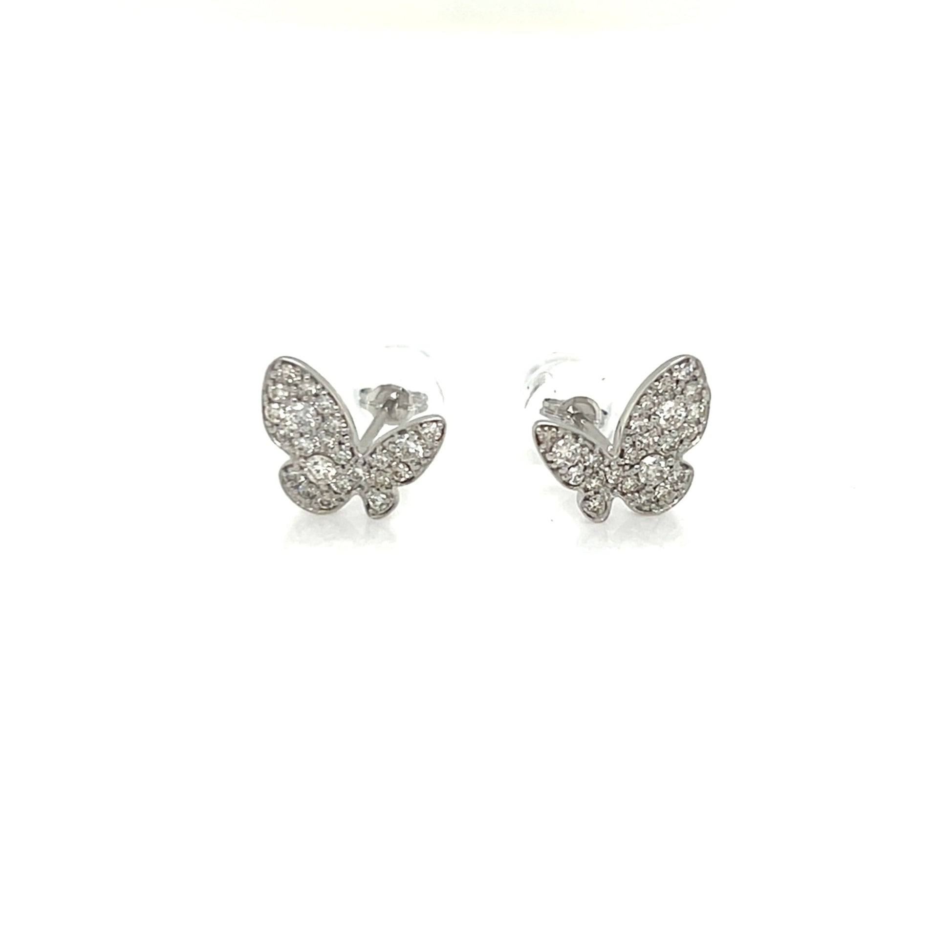 Whole Dia Butterfly Earrings 0.3ct - JMW Jewelry Wholesale