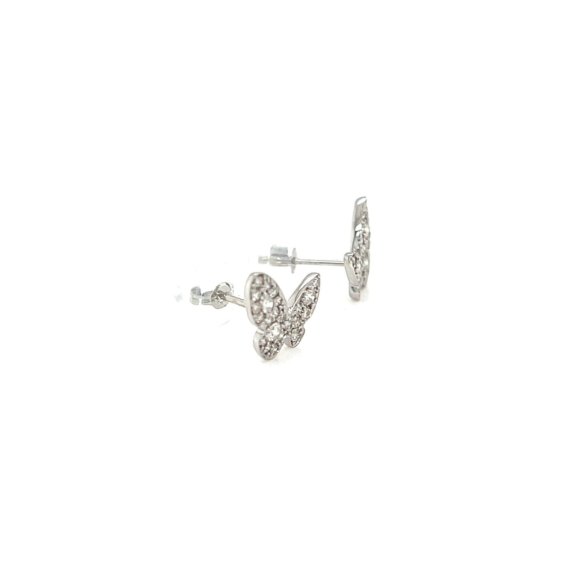 Whole Dia Butterfly Earrings 0.3ct - JMW Jewelry Wholesale