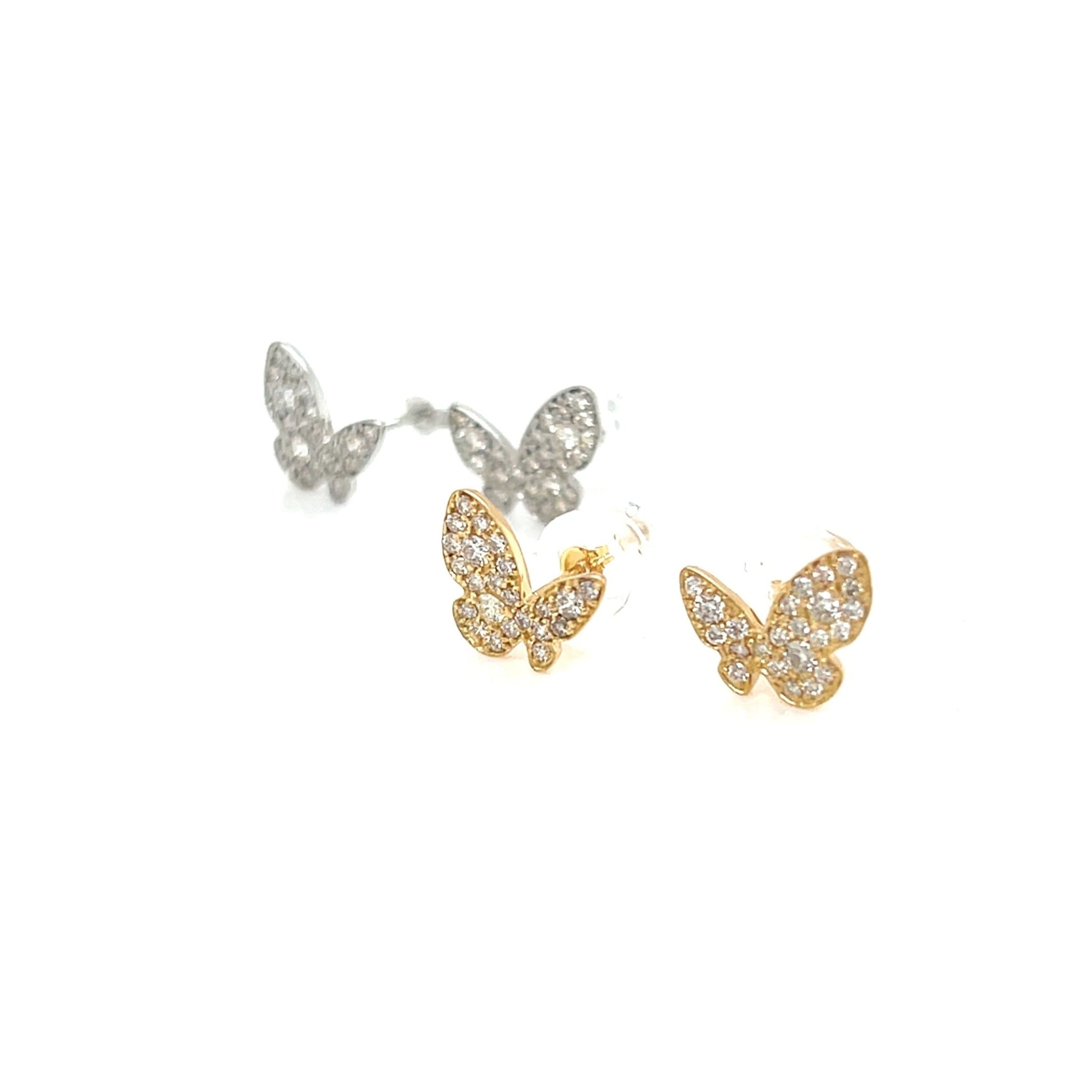 Whole Dia Butterfly Earrings 0.3ct - JMW Jewelry Wholesale