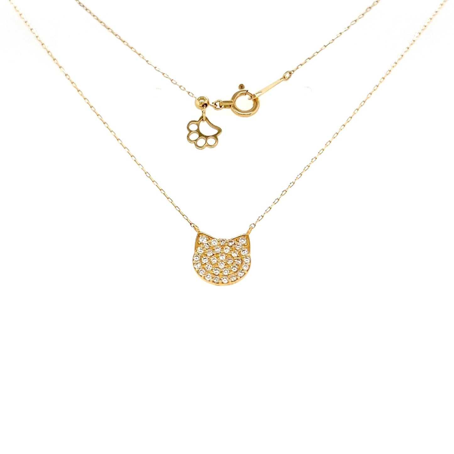 Whole Dia Cat Necklace 0.2ct - JMW Jewelry Wholesale