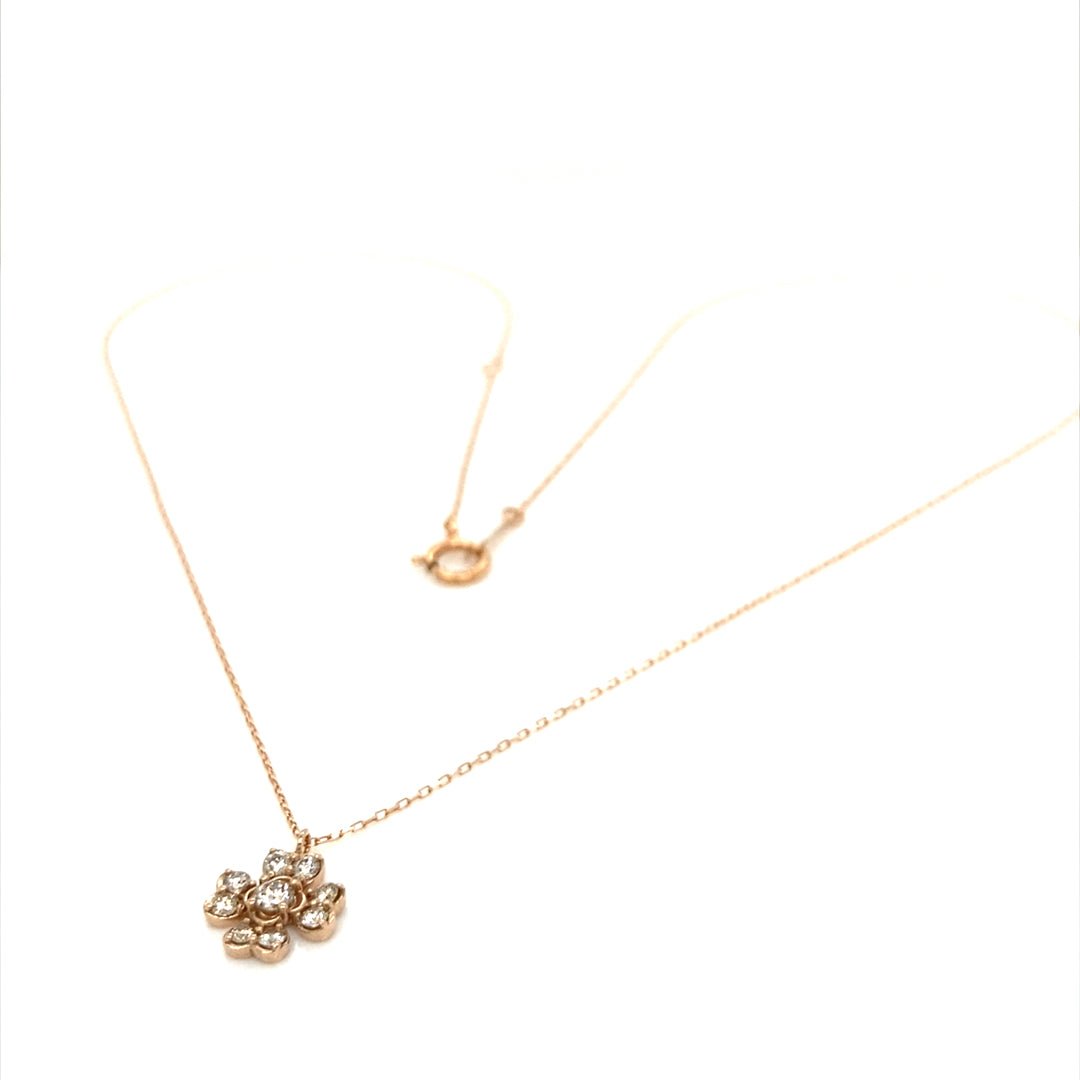 Whole Dia Clover Necklace 0.15ct - JMW Jewelry Wholesale
