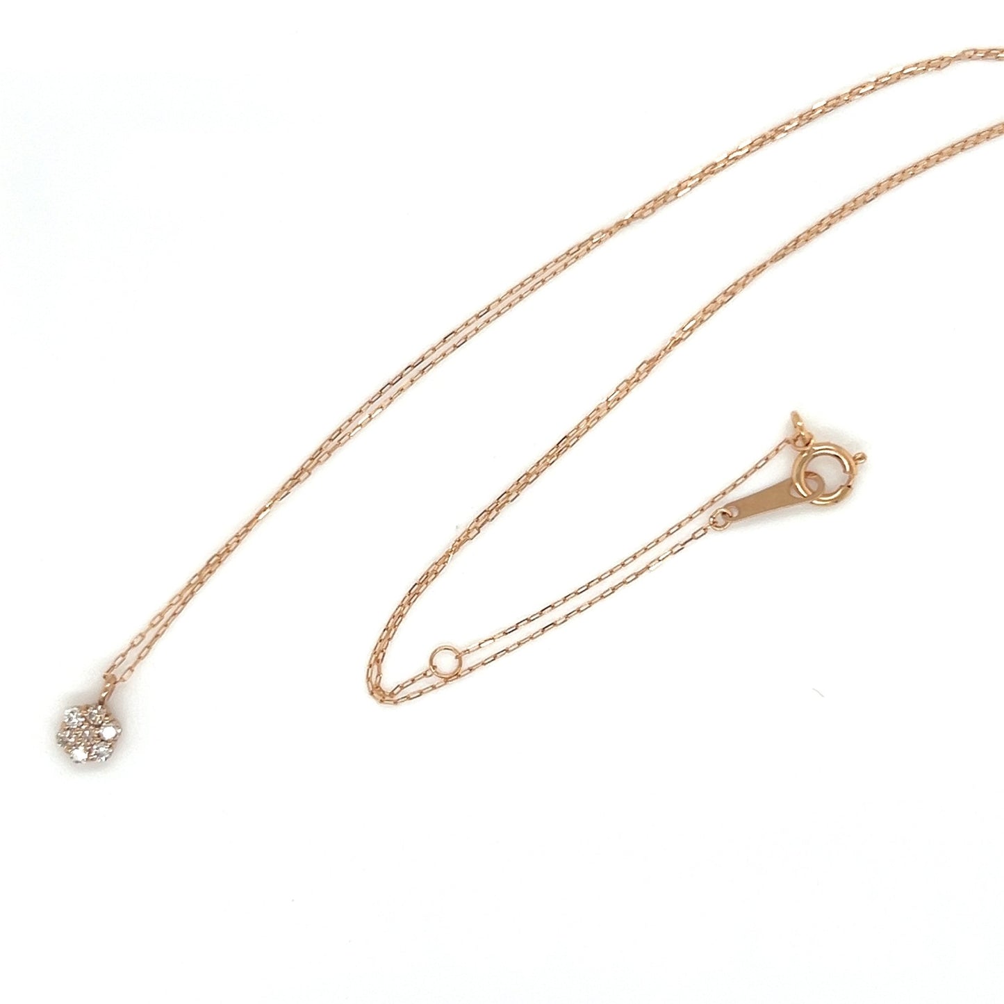 Whole Dia Flower Necklace 0.1ct - JMW Jewelry Wholesale