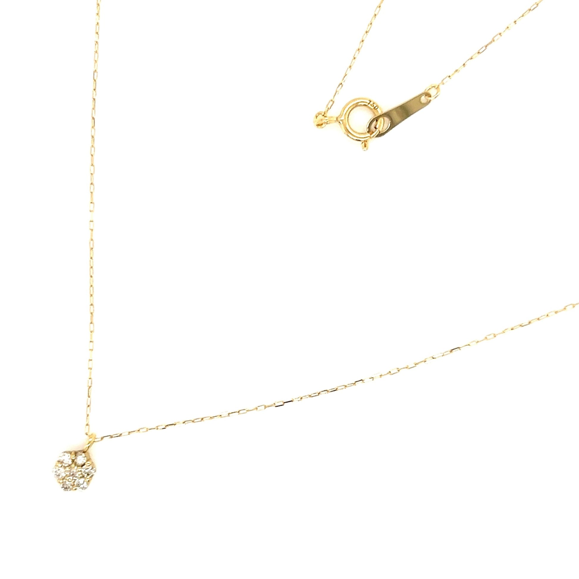 Whole Dia Flower Necklace 0.1ct - JMW Jewelry Wholesale