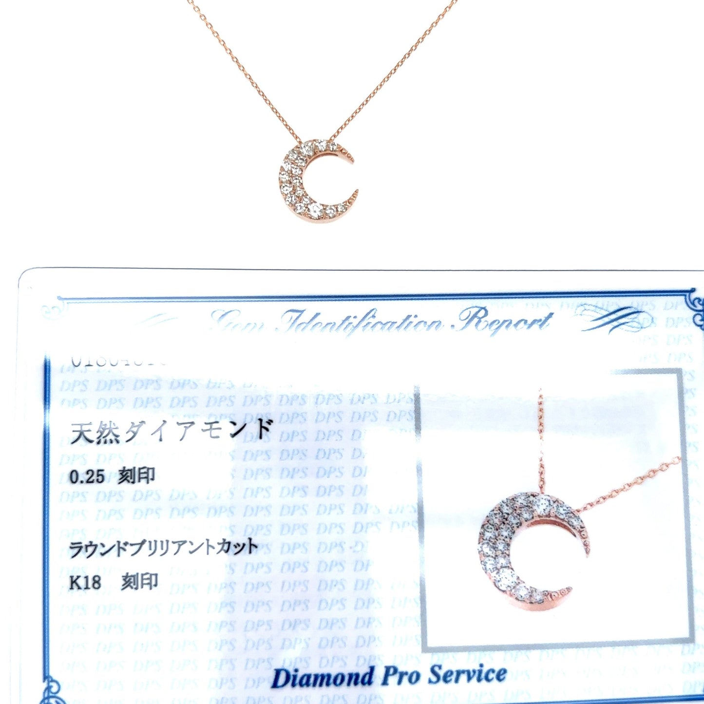 Whole Dia Moon Necklace 0.25ct - JMW Jewelry Wholesale